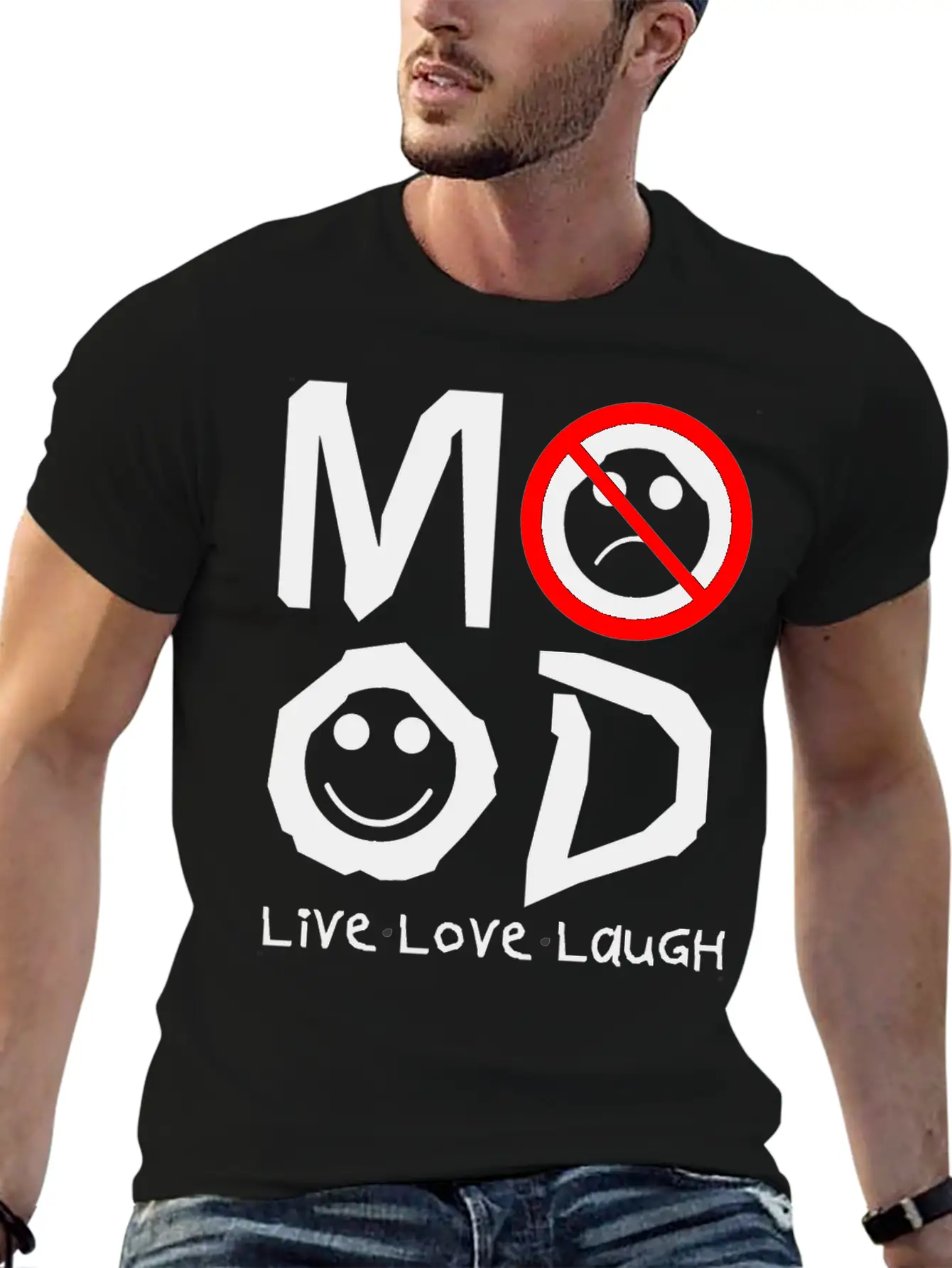 MOOD Unisex Short Sleeve Soft Cotton T-Shirt – Casual Everyday Wear