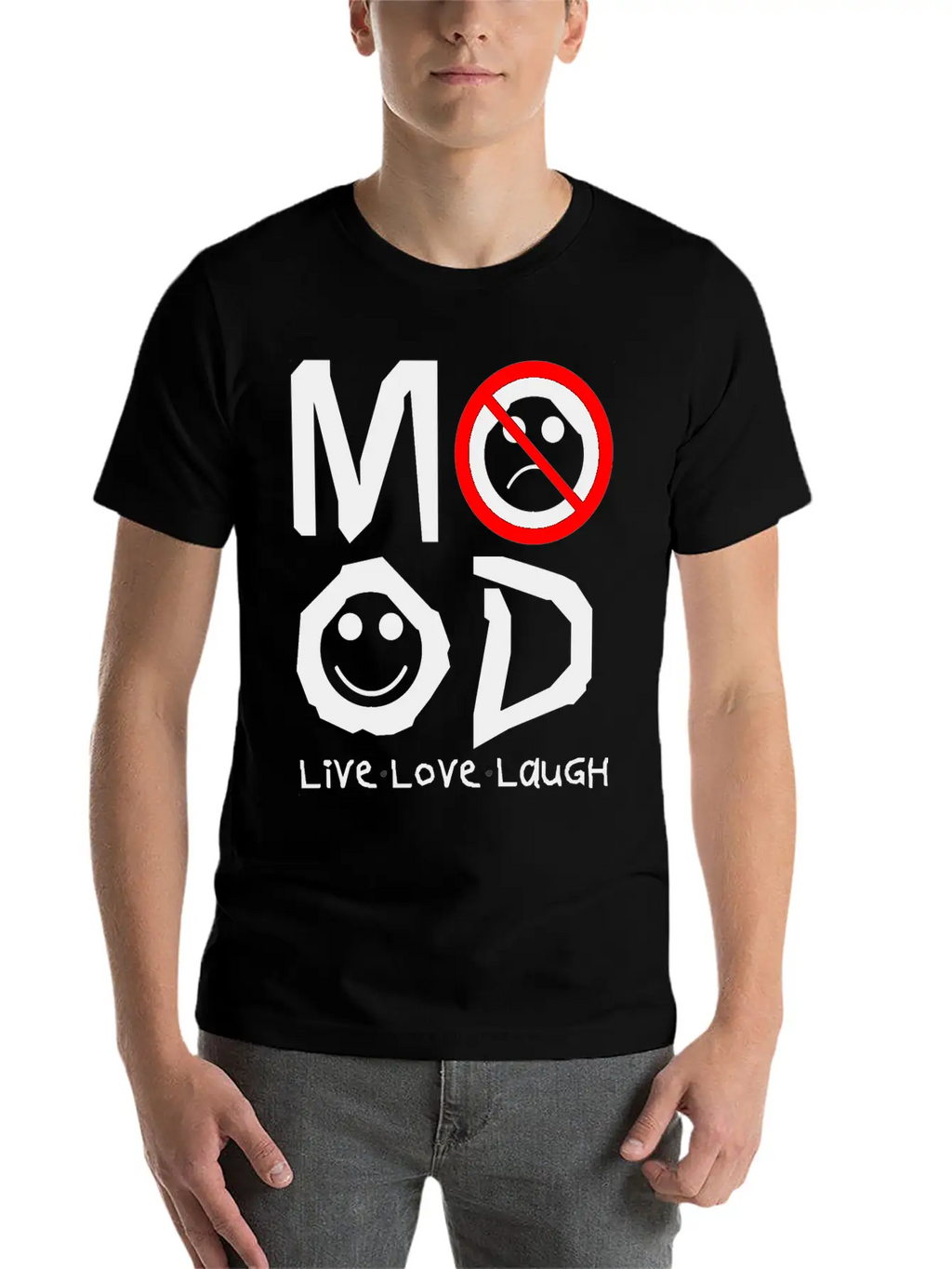 MOOD Unisex Short Sleeve Soft Cotton T-Shirt – Casual Everyday Wear