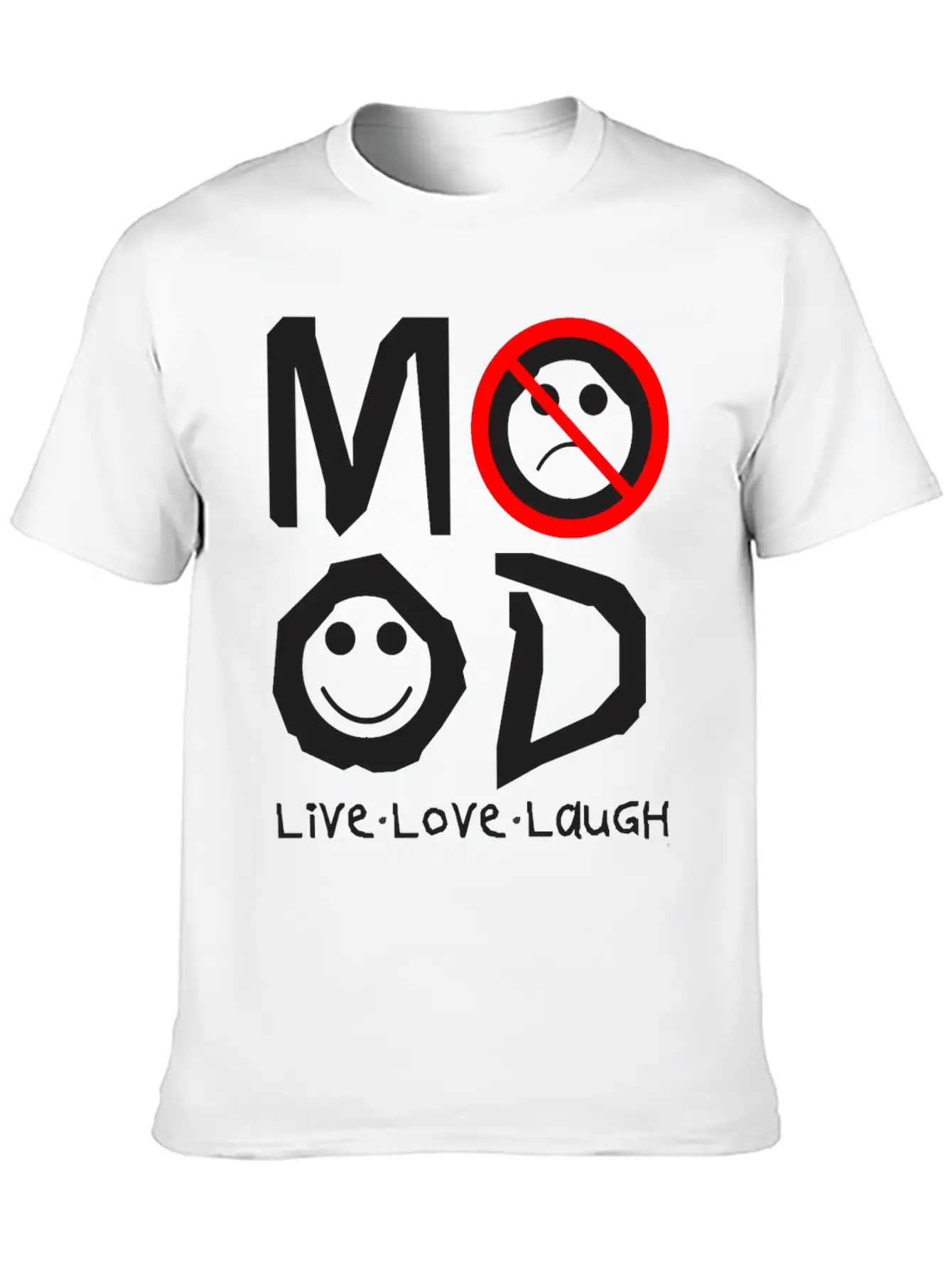 MOOD Unisex Short Sleeve Soft Cotton T-Shirt – Casual Everyday Wear