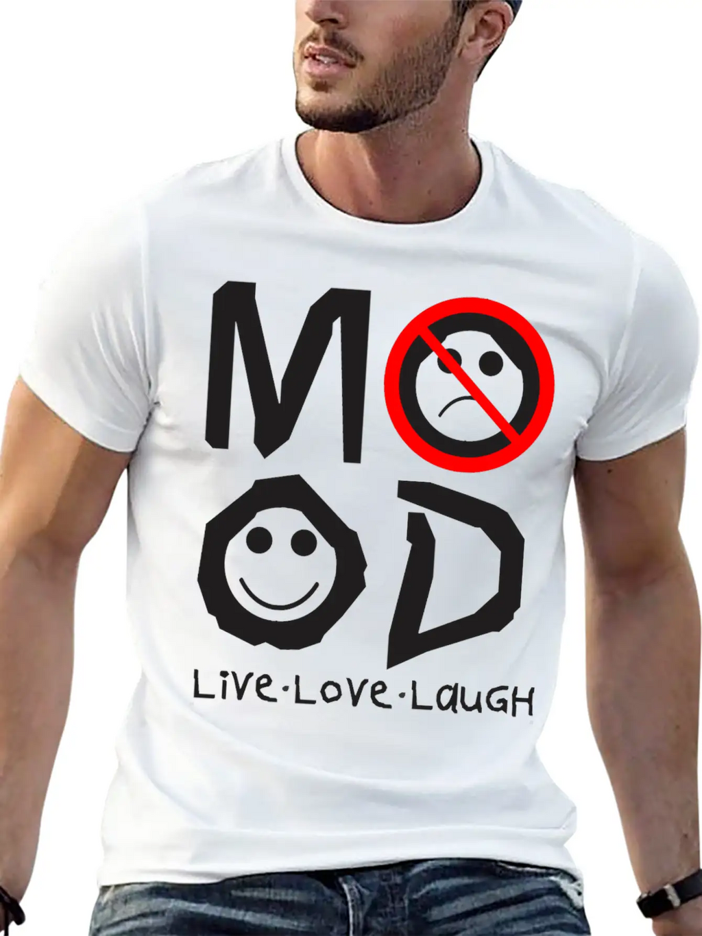 MOOD Unisex Short Sleeve Soft Cotton T-Shirt – Casual Everyday Wear