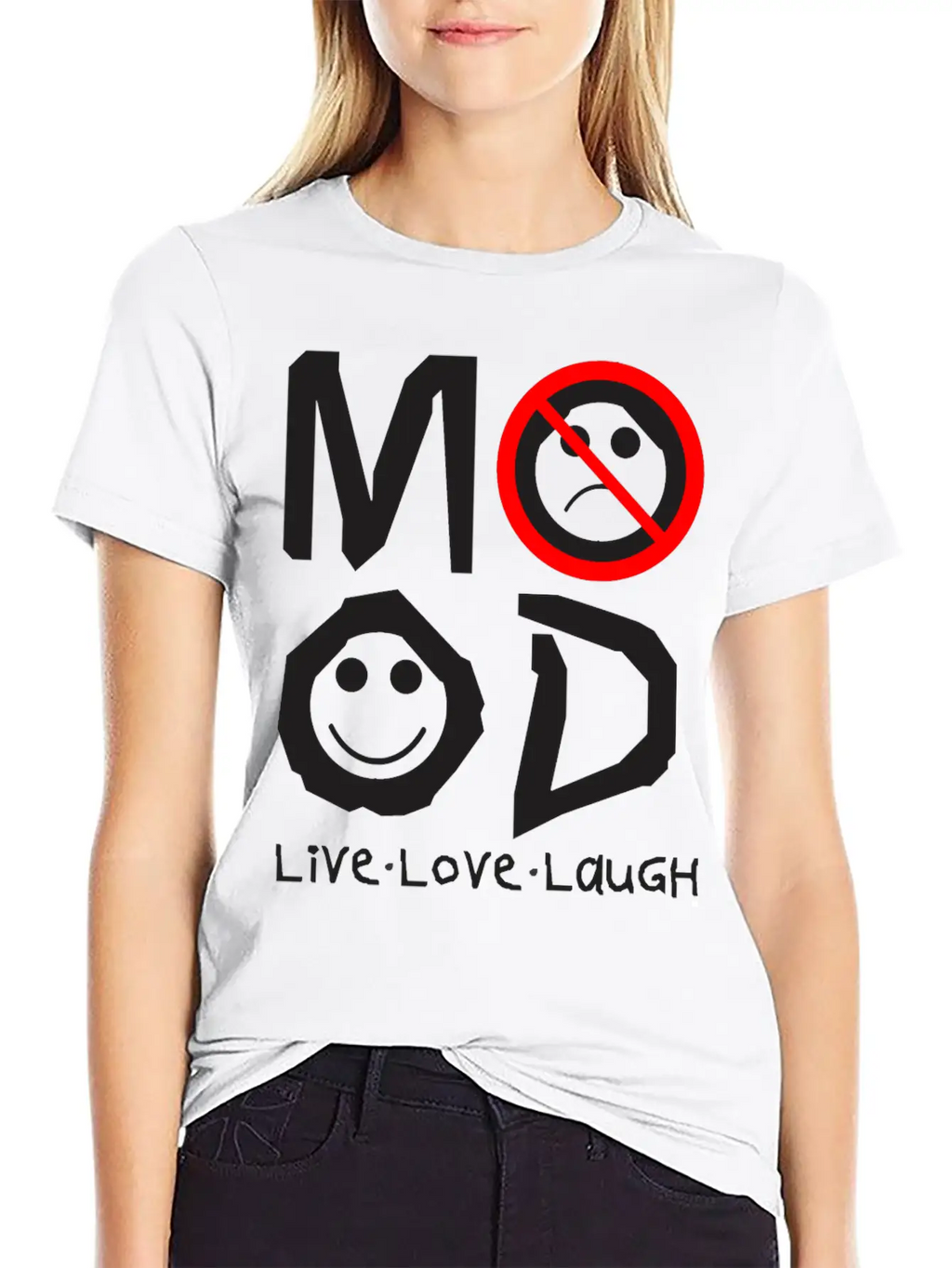 MOOD Unisex Short Sleeve Soft Cotton T-Shirt – Casual Everyday Wear
