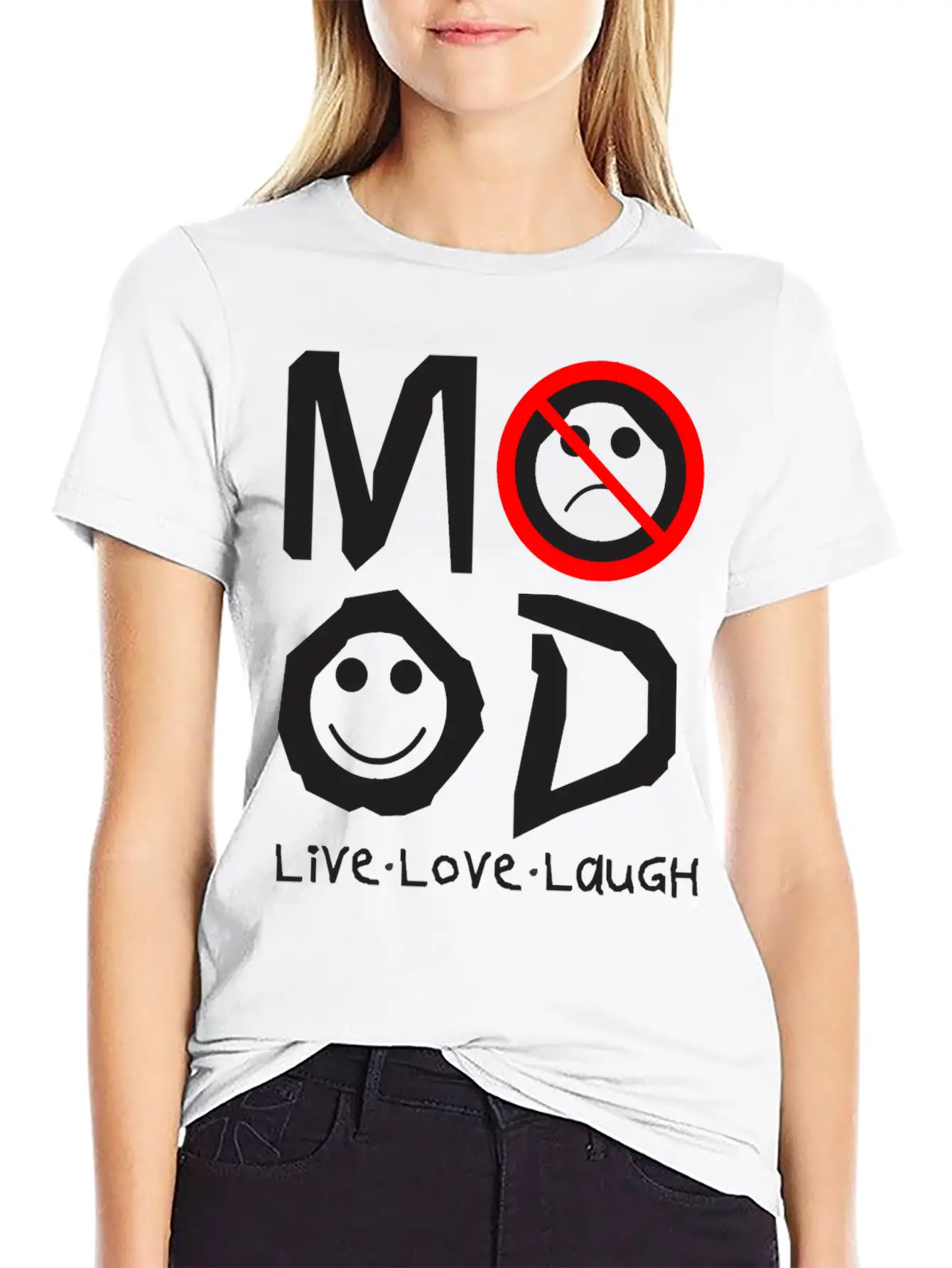 MOOD Unisex Short Sleeve Soft Cotton T-Shirt – Casual Everyday Wear