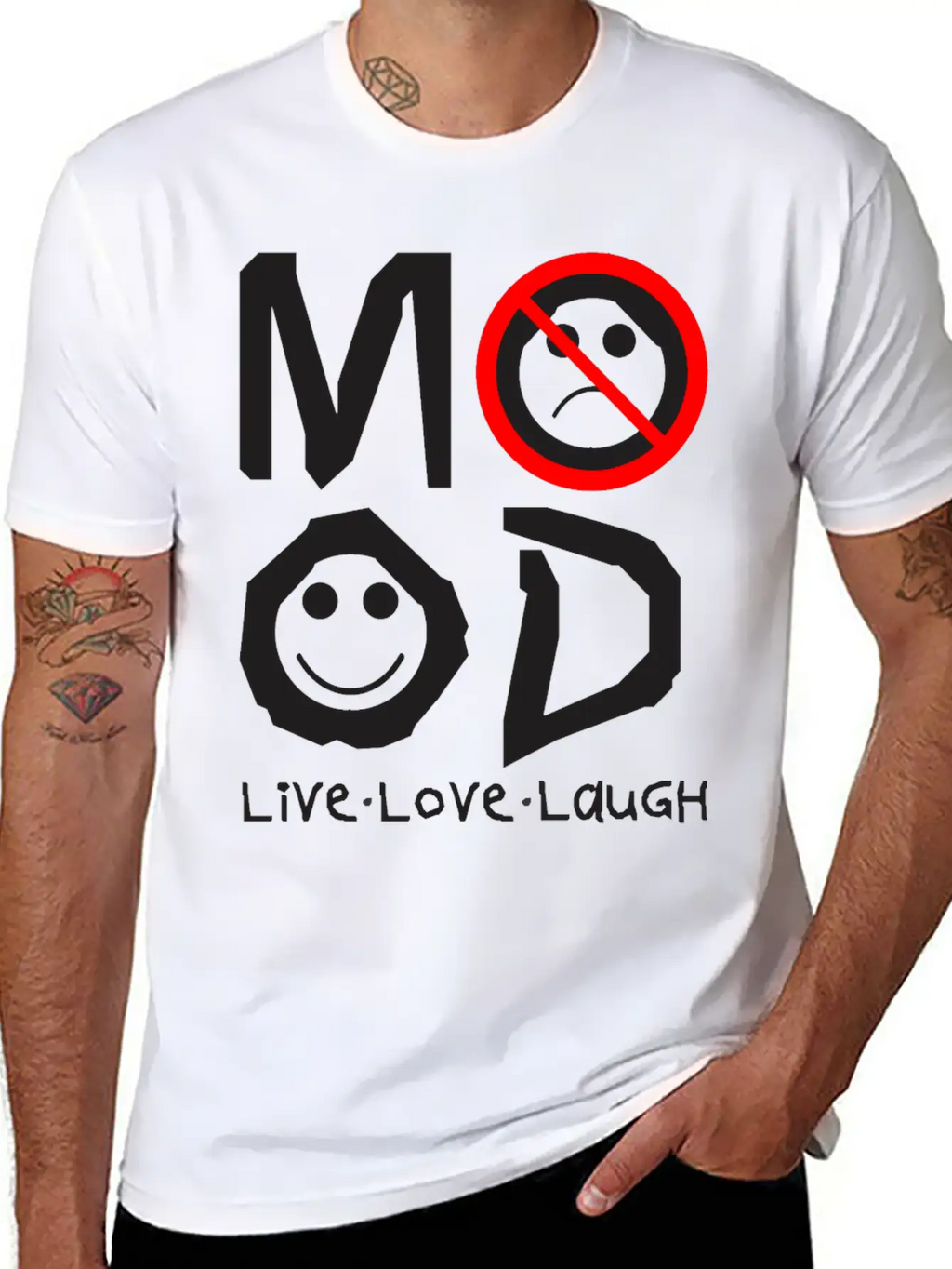 MOOD Unisex Short Sleeve Soft Cotton T-Shirt – Casual Everyday Wear
