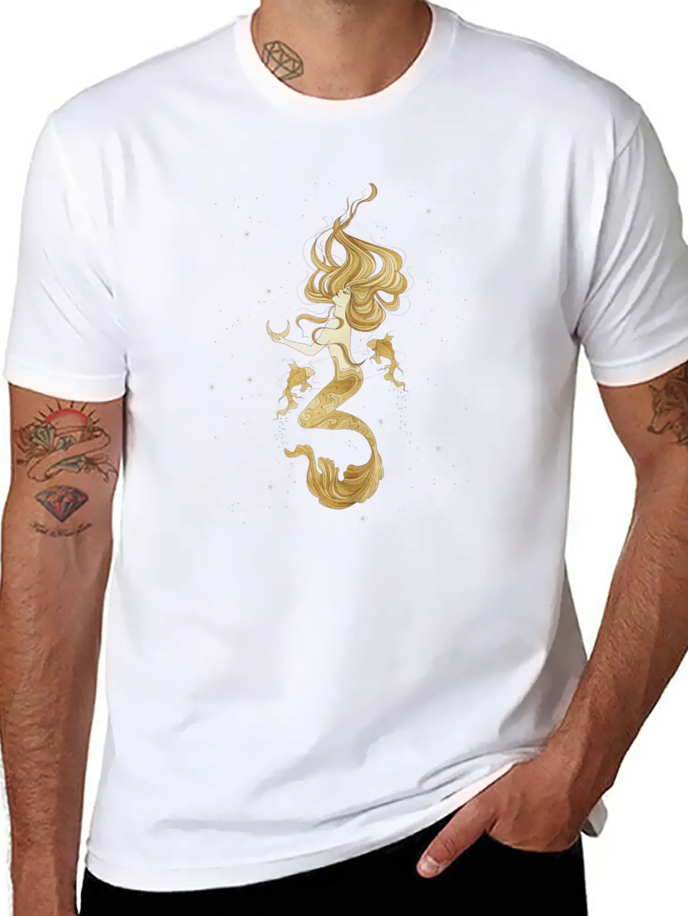 Moon Art Unisex Casual T-Shirt – Clean Design For Daily Comfort