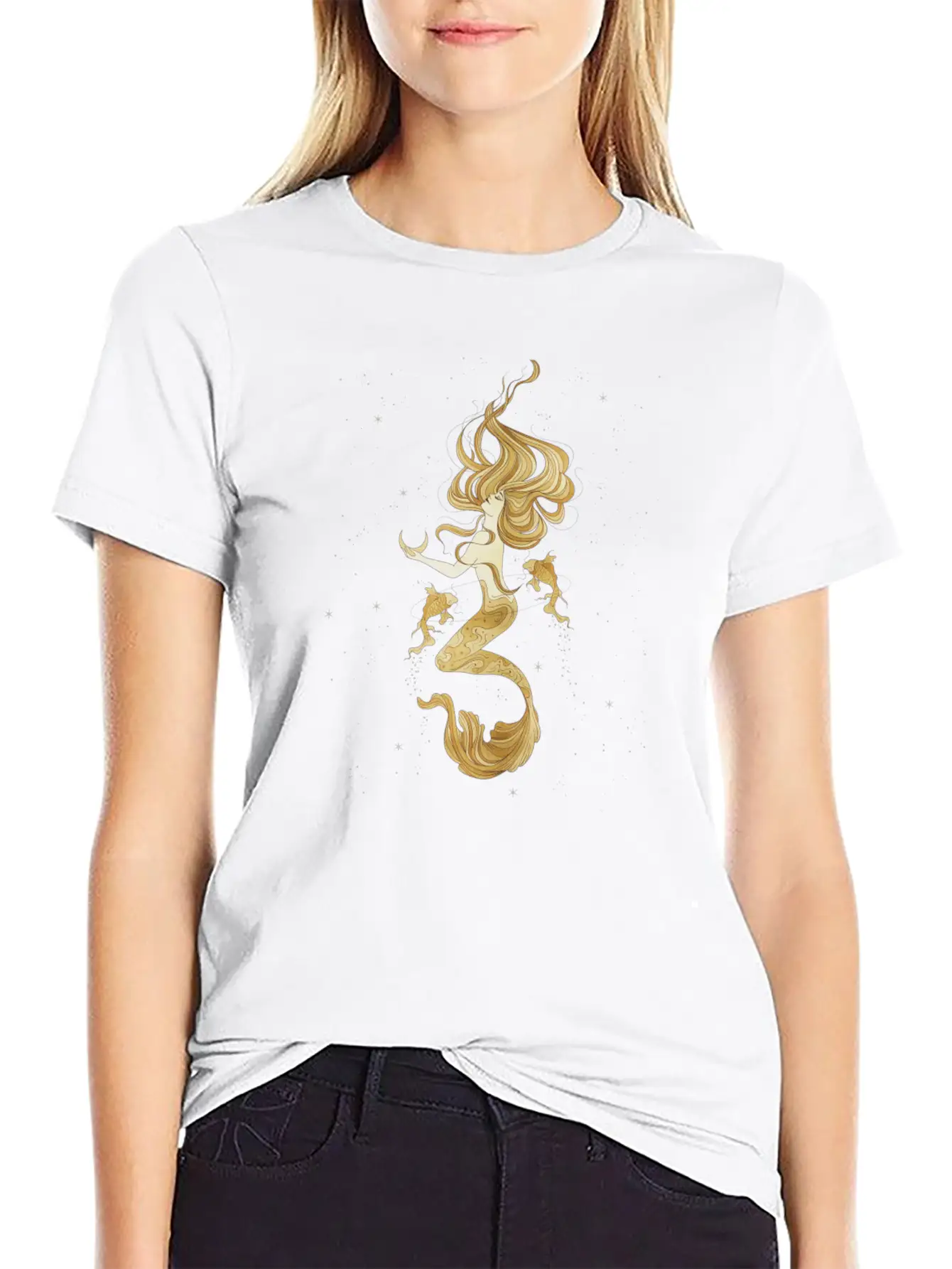 Moon Art Unisex Casual T-Shirt – Clean Design For Daily Comfort
