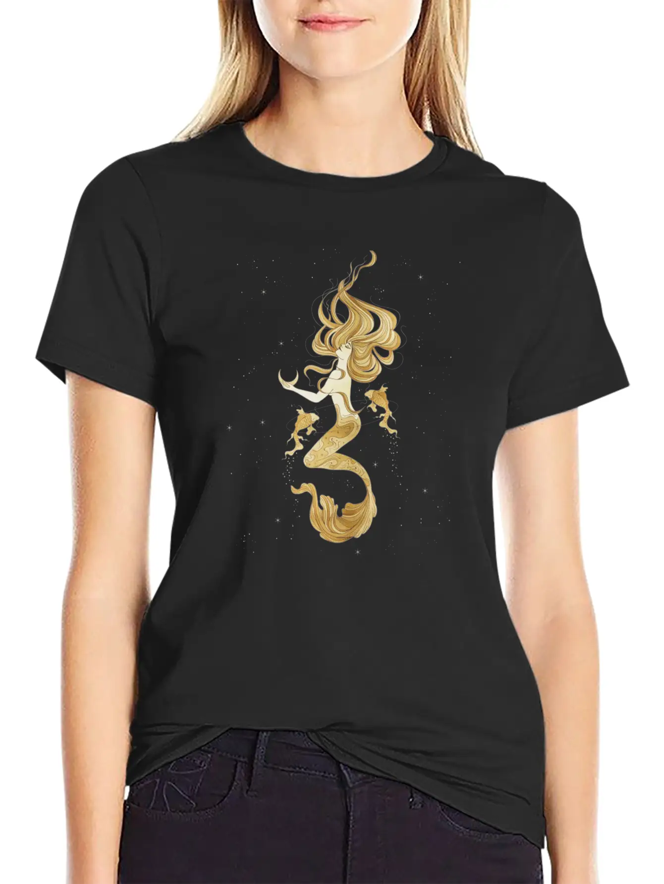 Moon Art Unisex Casual T-Shirt – Clean Design For Daily Comfort