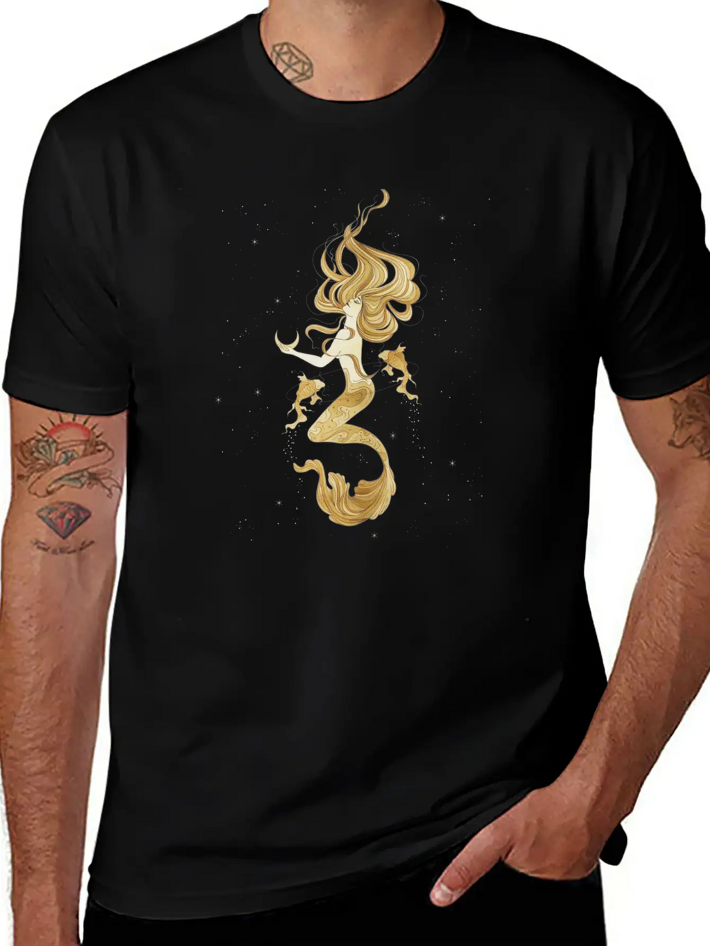 Moon Art Unisex Short Sleeve Soft Cotton T-Shirt – Casual Everyday Wear
