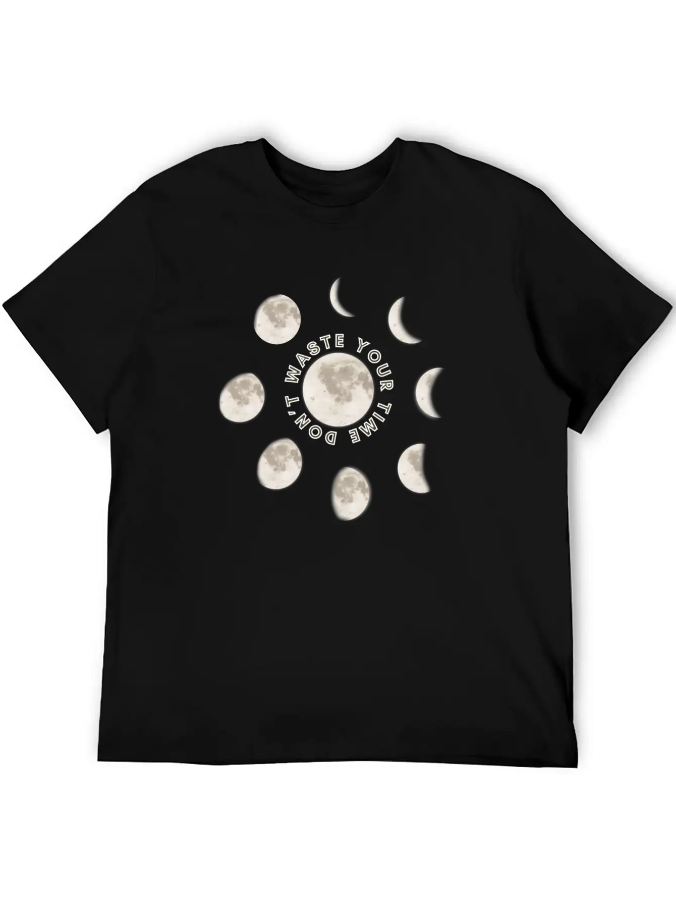 Moon Phases Motivational Quote Unisex Casual T-Shirt – Clean Design For Daily Comfort