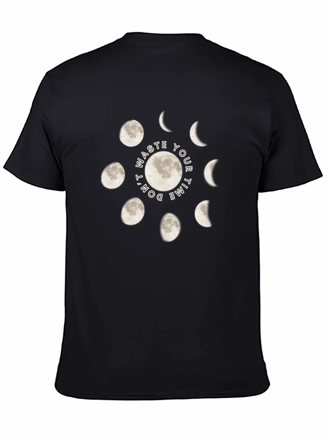 Moon Phases Motivational Quote Unisex Casual T-Shirt – Clean Design For Daily Comfort