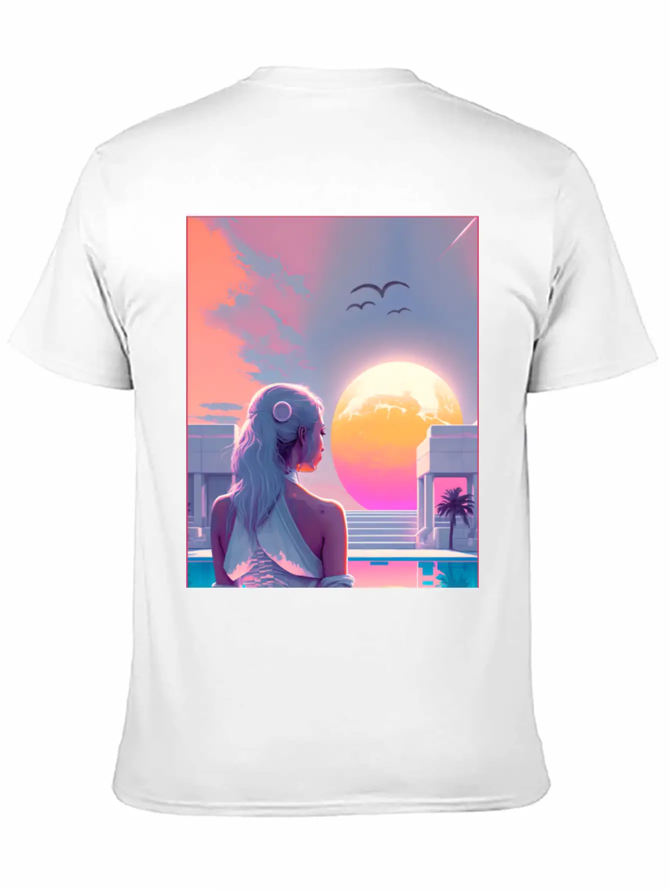 MoonLight - Vaporwave Style Casual Graphic T-Shirt – Simple And Comfortable Daily Wear