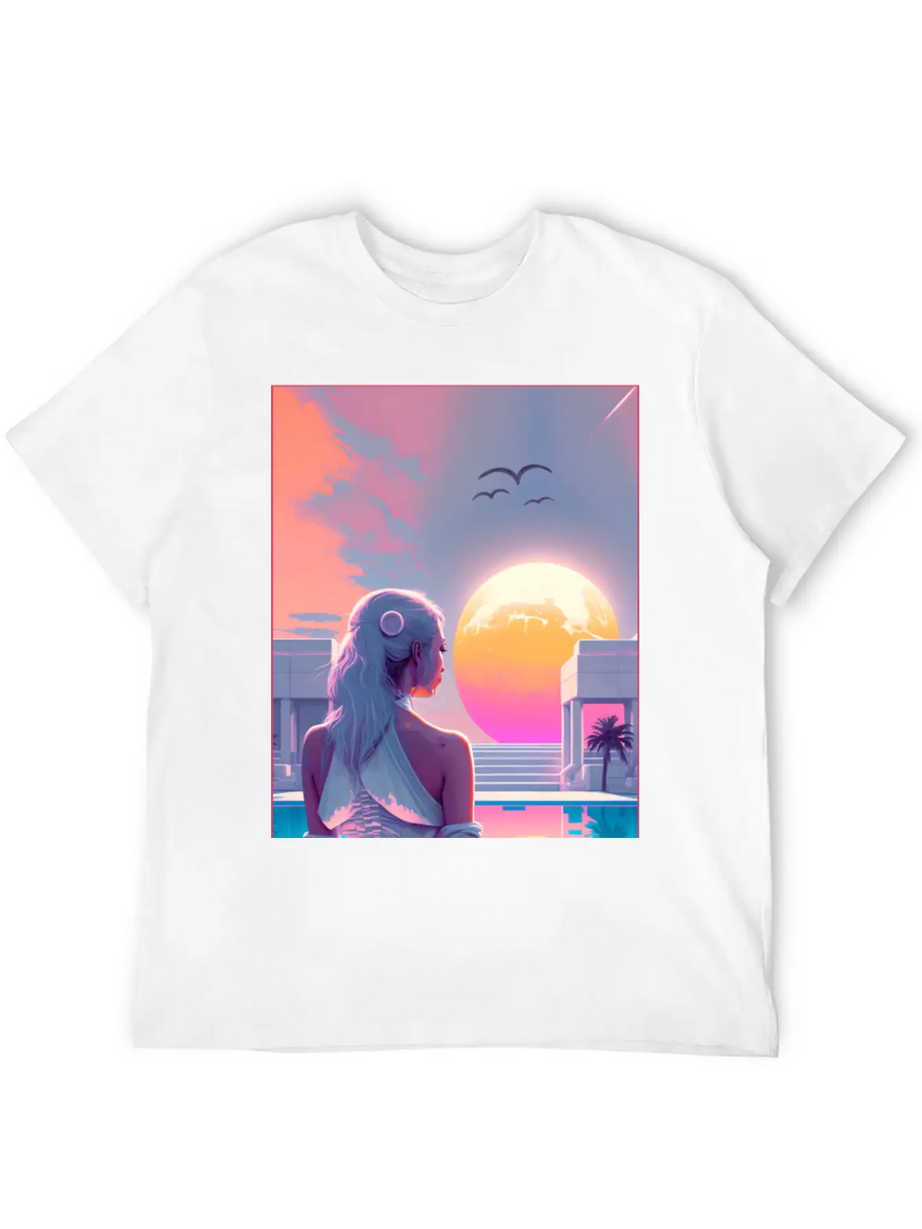 MoonLight - Vaporwave Style Casual Graphic T-Shirt – Simple And Comfortable Daily Wear