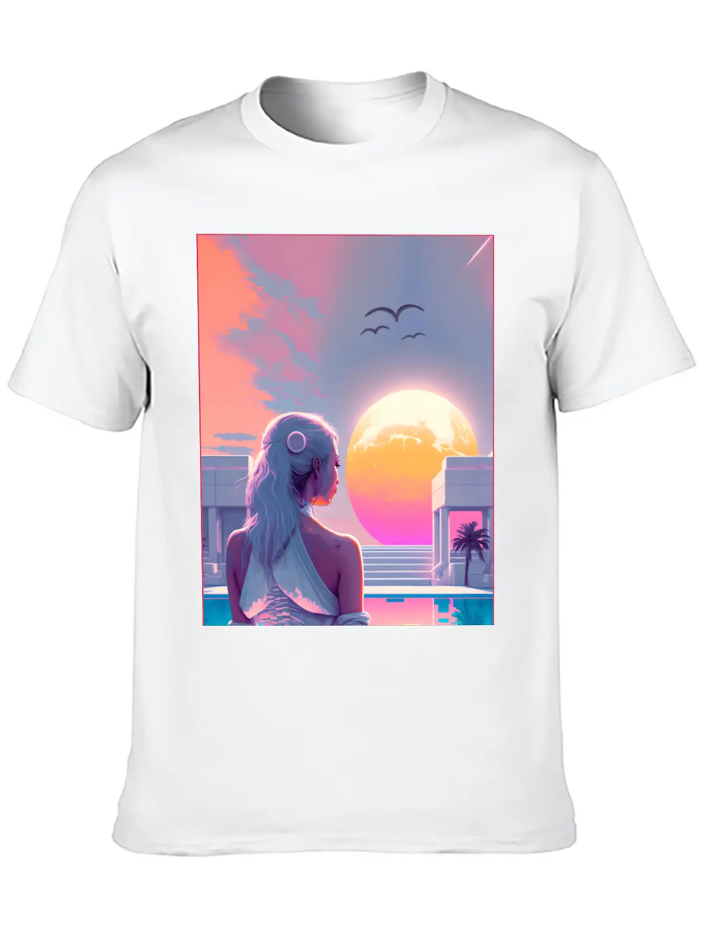 MoonLight - Vaporwave Style Casual Graphic T-Shirt – Simple And Comfortable Daily Wear