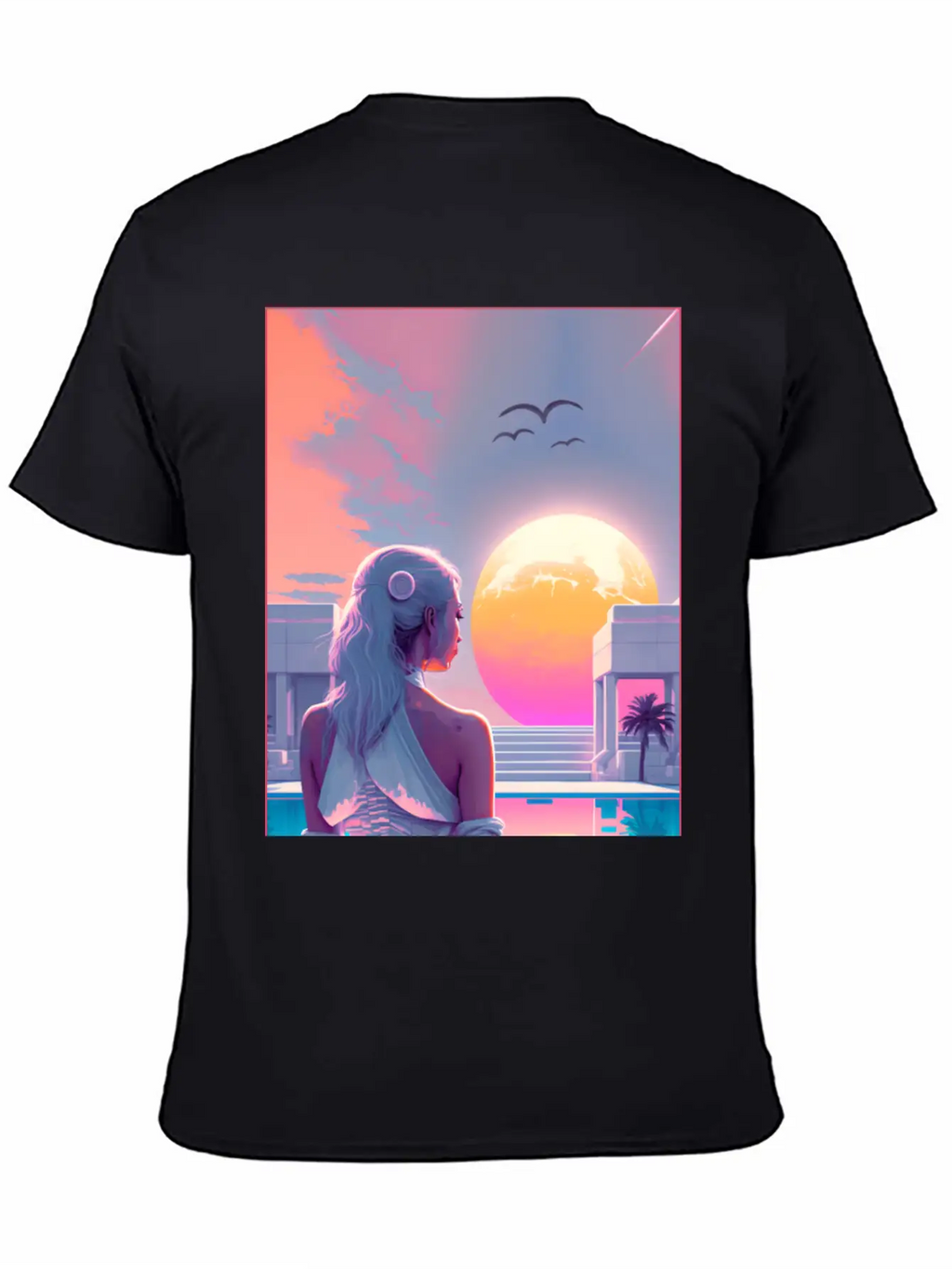 MoonLight - Vaporwave Style Casual Graphic T-Shirt – Simple And Comfortable Daily Wear