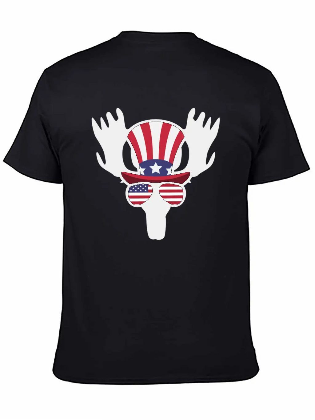 Moose Happy 4th Of July Stylish Everyday T-Shirt – Unisex Basic Cotton Tee