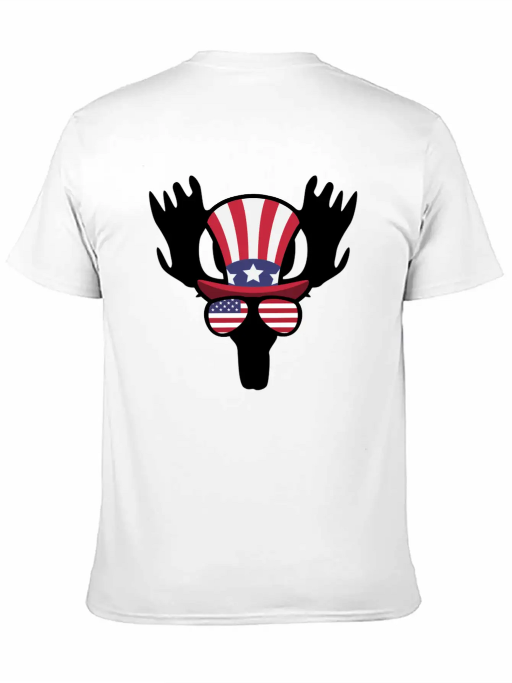 Moose Happy 4th Of July Stylish Everyday T-Shirt – Unisex Basic Cotton Tee