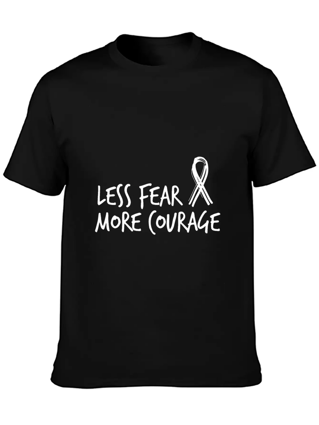 More Courage Cancer Essential Cotton Tee For Daily Outfits – Unisex Style