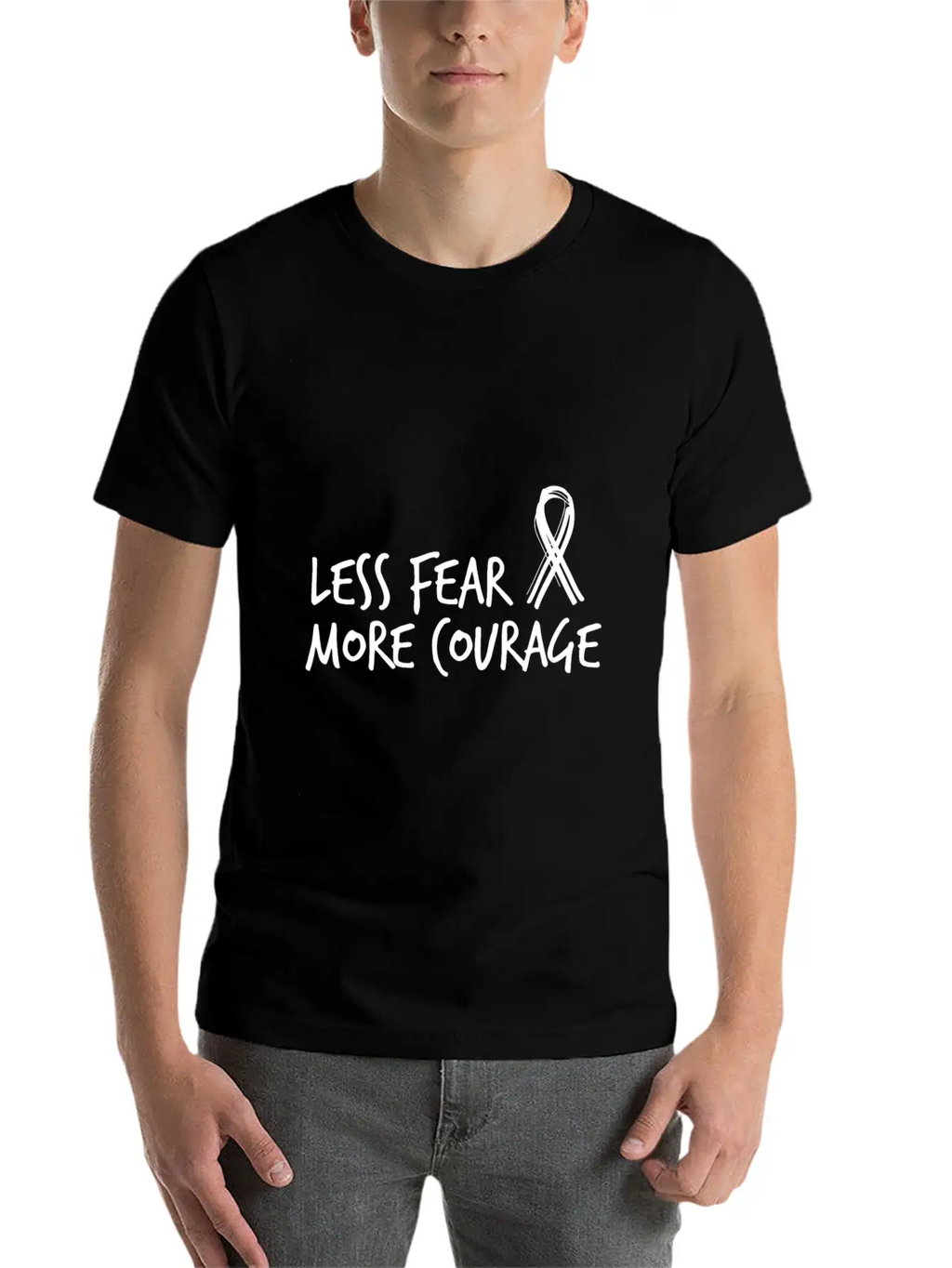More Courage Cancer Essential Cotton Tee For Daily Outfits – Unisex Style