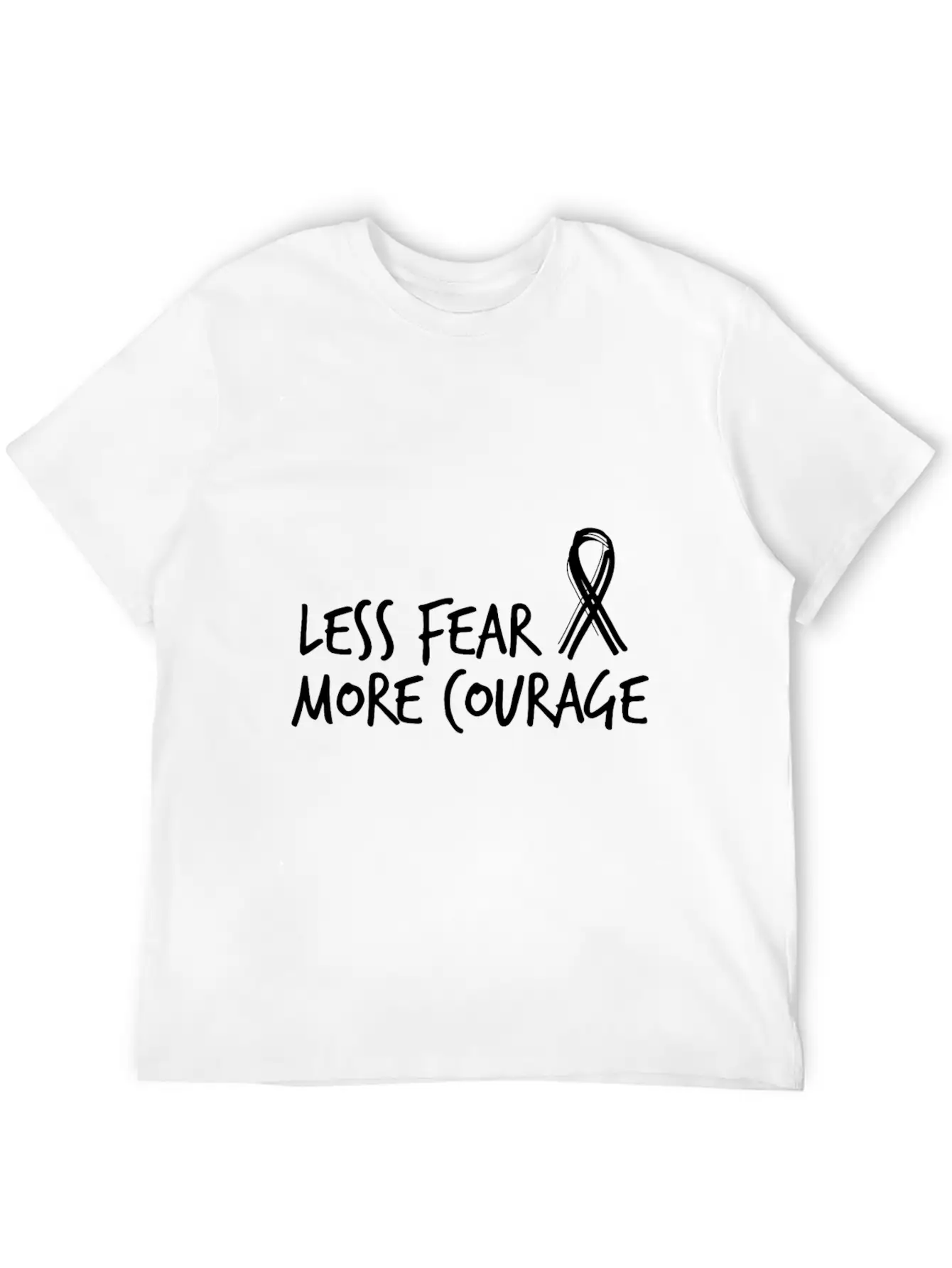 More Courage Cancer Essential Cotton Tee For Daily Outfits – Unisex Style
