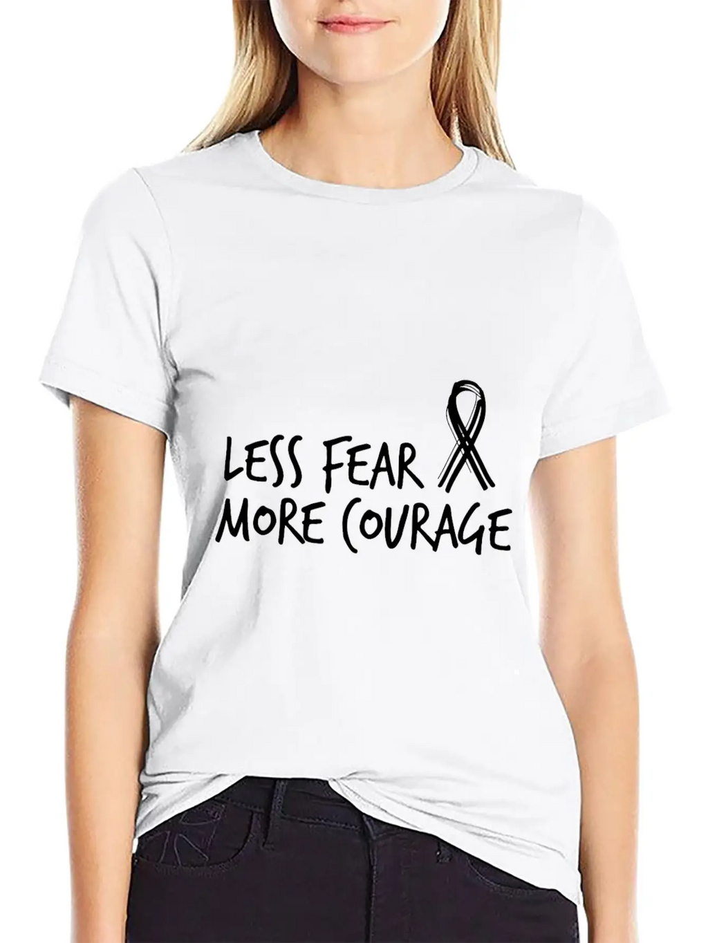 More Courage Cancer Essential Cotton Tee For Daily Outfits – Unisex Style