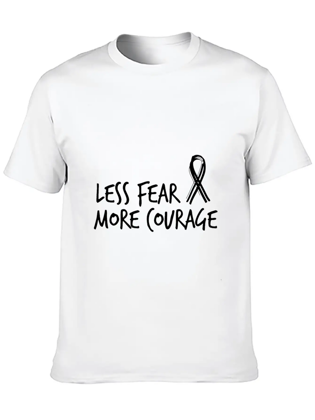 More Courage Cancer Essential Cotton Tee For Daily Outfits – Unisex Style
