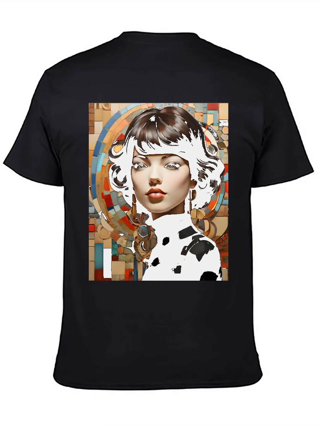 Mosaic Breathable Graphic T-Shirt – Perfect For Casual Days