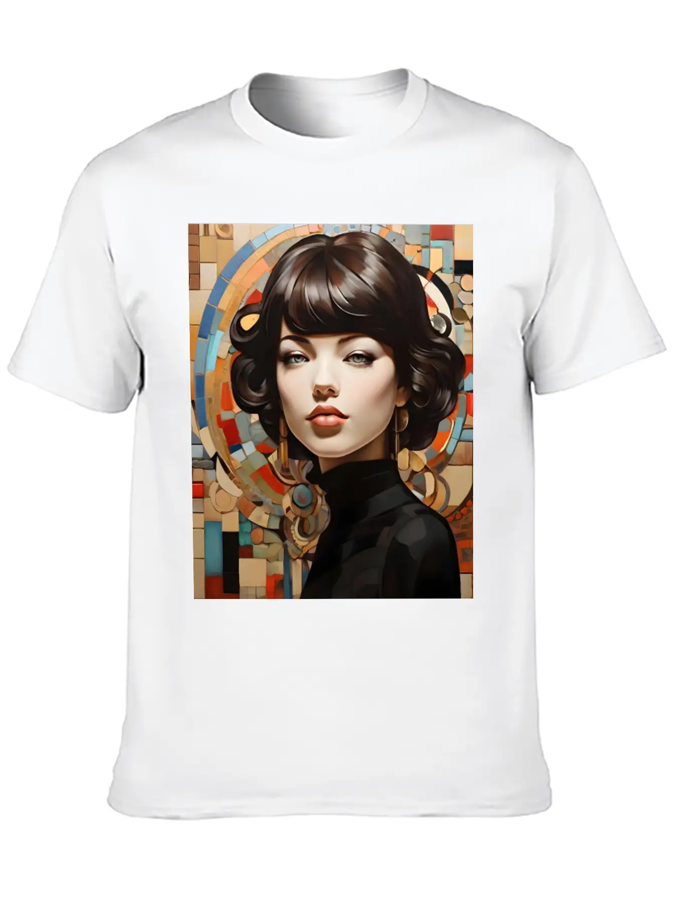 Mosaic Breathable Graphic T-Shirt – Perfect For Casual Days