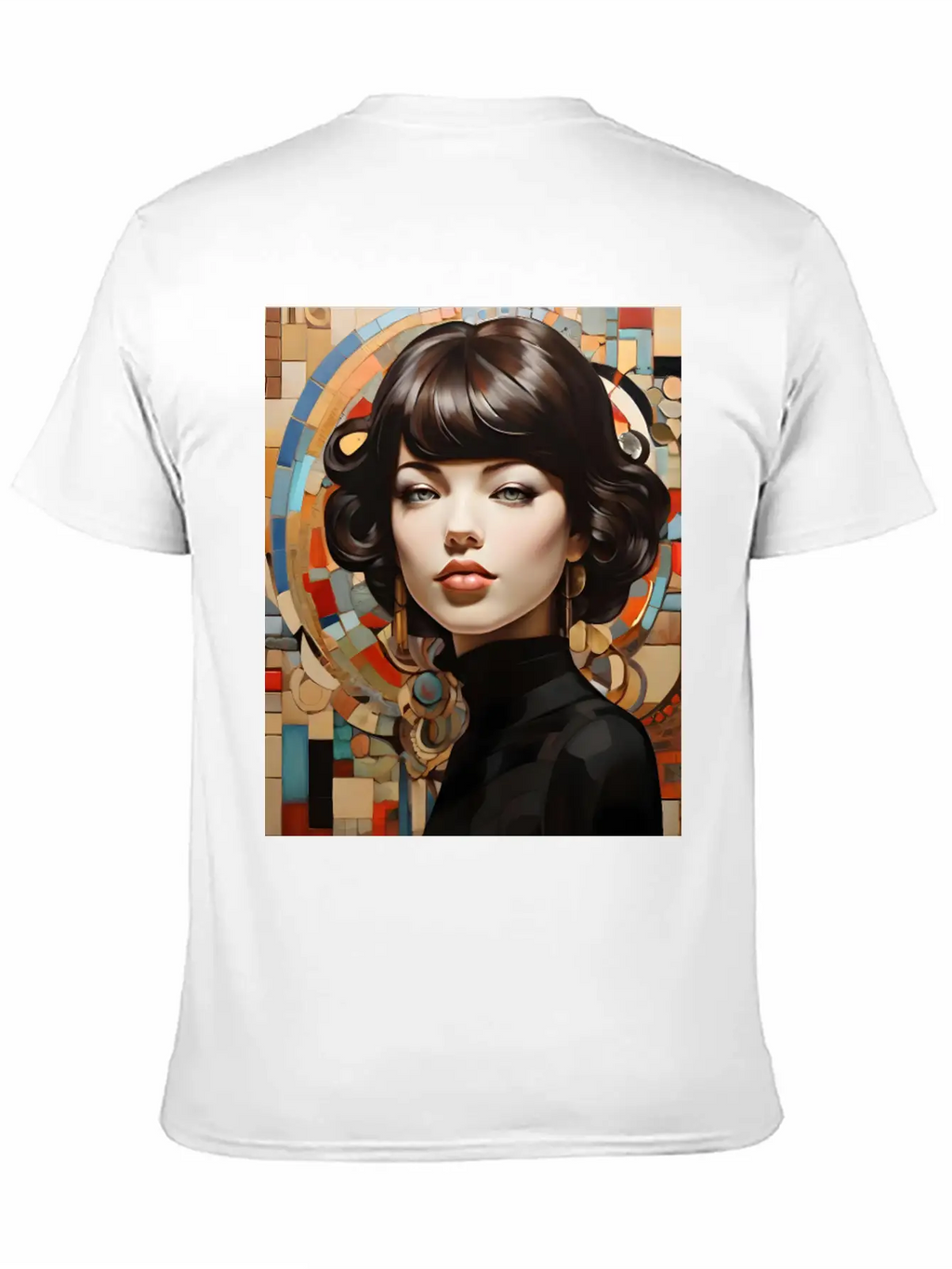 Mosaic Breathable Graphic T-Shirt – Perfect For Casual Days