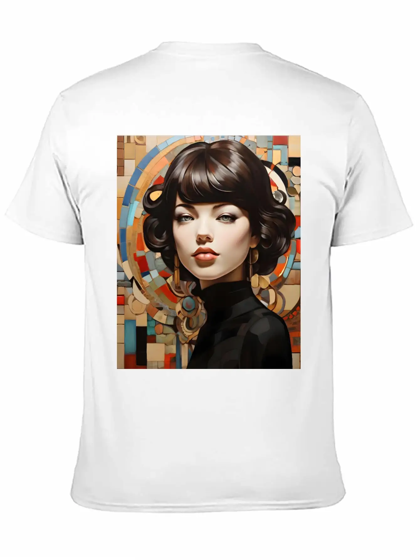 Mosaic Breathable Graphic T-Shirt – Perfect For Casual Days