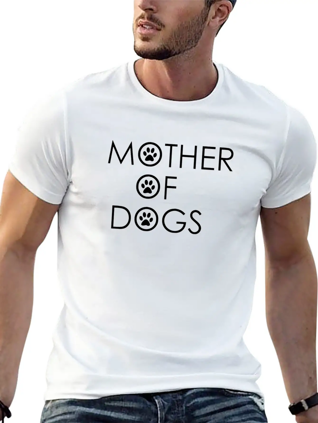 Mother Of Dogs, Dog Mom, Dog Lover, Dog Shirt Breathable Soft Cotton T-Shirt – Timeless Casual Look