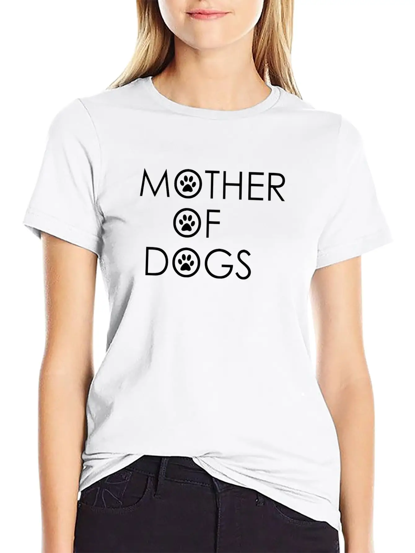 Mother Of Dogs, Dog Mom, Dog Lover, Dog Shirt Breathable Soft Cotton T-Shirt – Timeless Casual Look