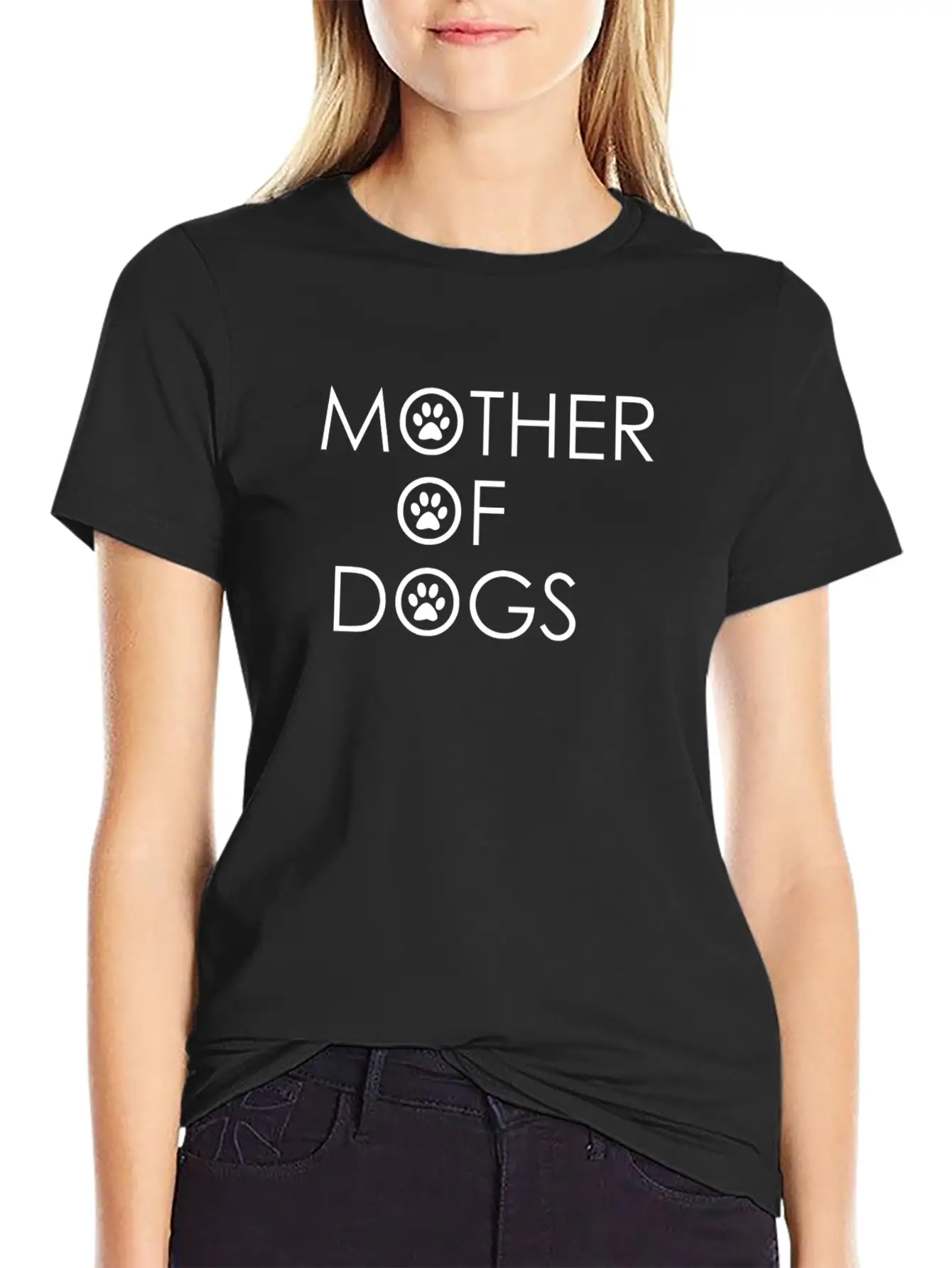 Mother Of Dogs, Dog Mom, Dog Lover, Dog Shirt Breathable Soft Cotton T-Shirt – Timeless Casual Look
