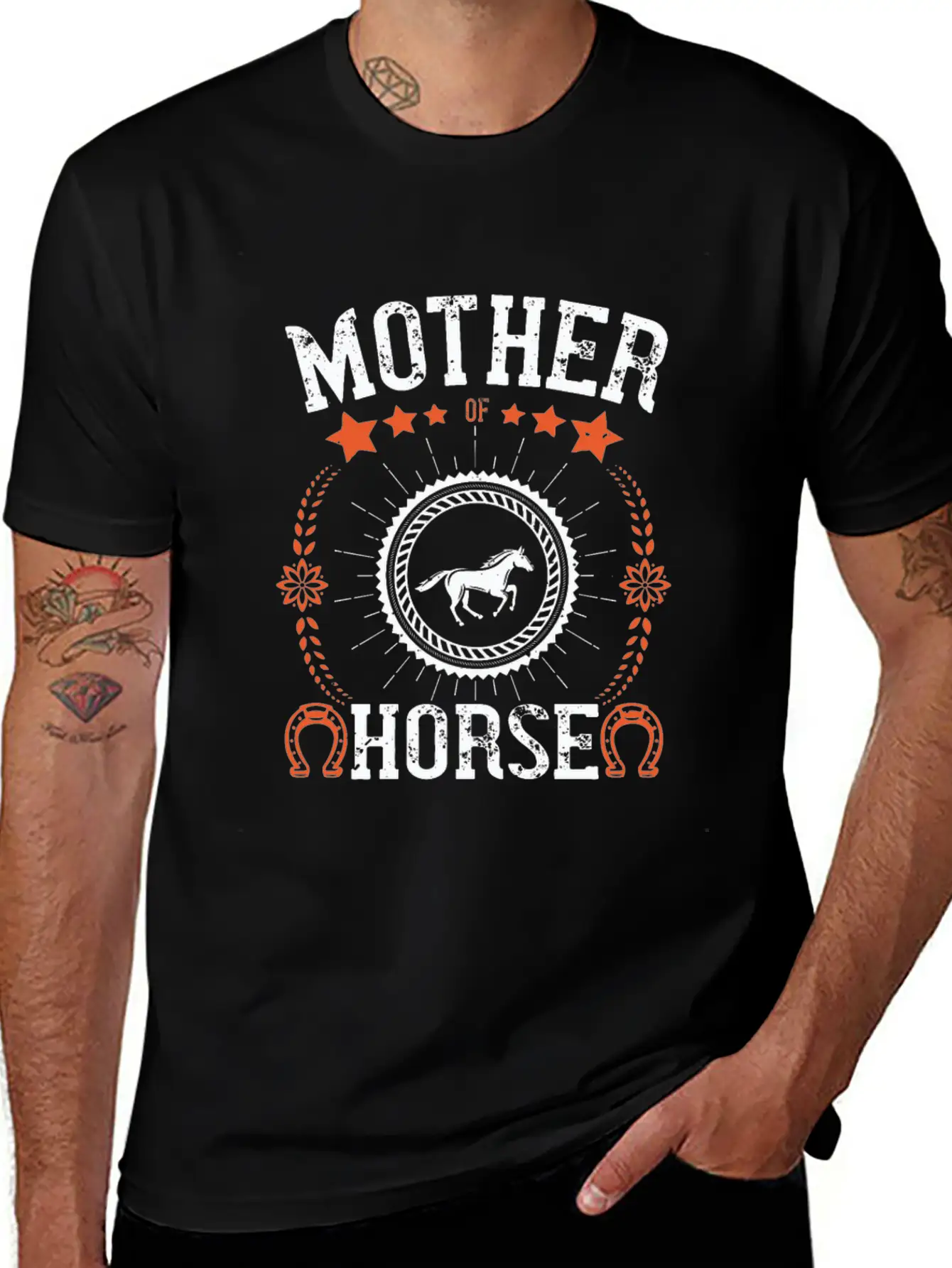 Mother Of Horse Unisex Short Sleeve Soft Cotton T-Shirt – Casual Everyday Wear
