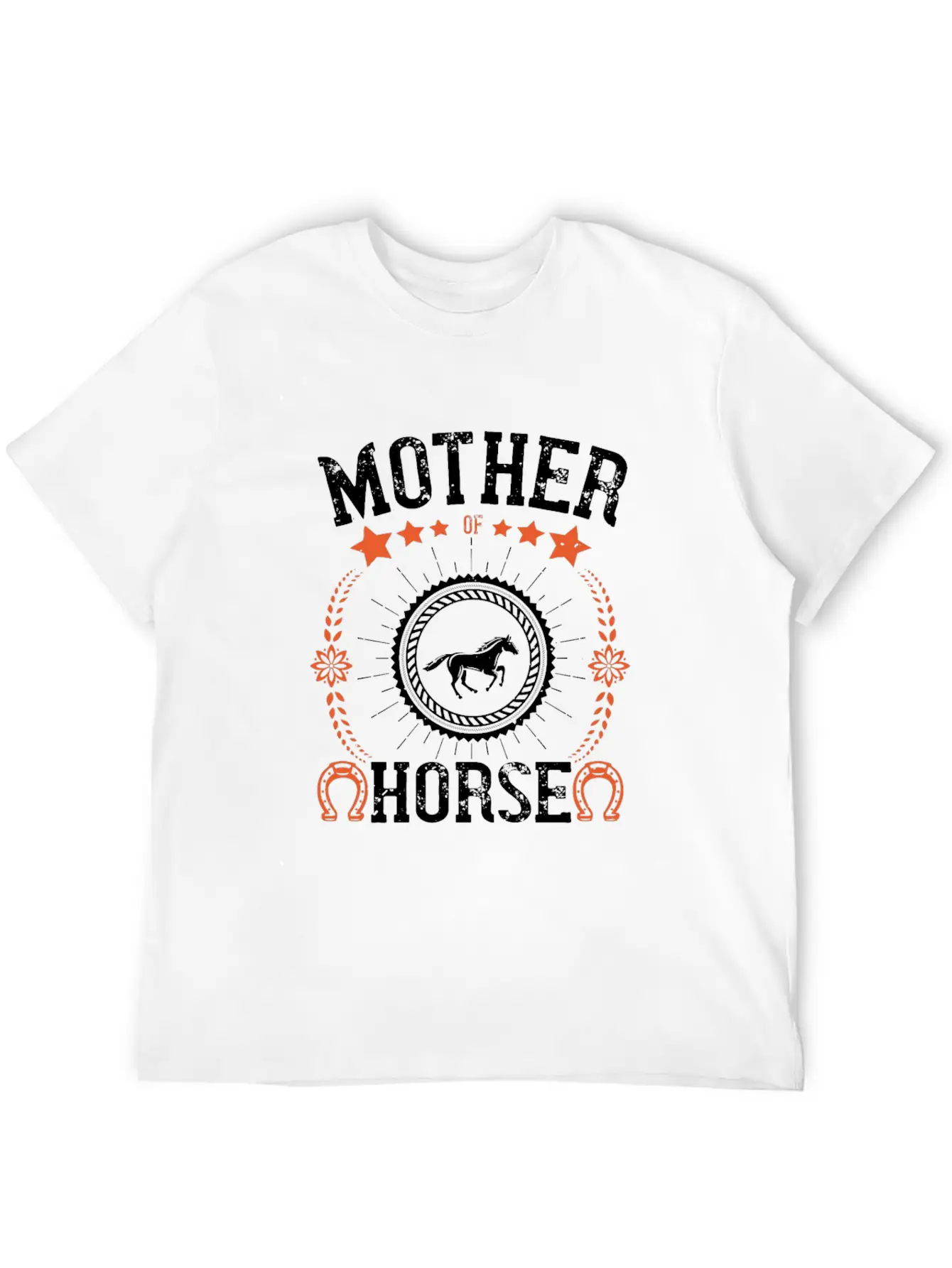 Mother Of Horse Unisex Short Sleeve Soft Cotton T-Shirt – Casual Everyday Wear