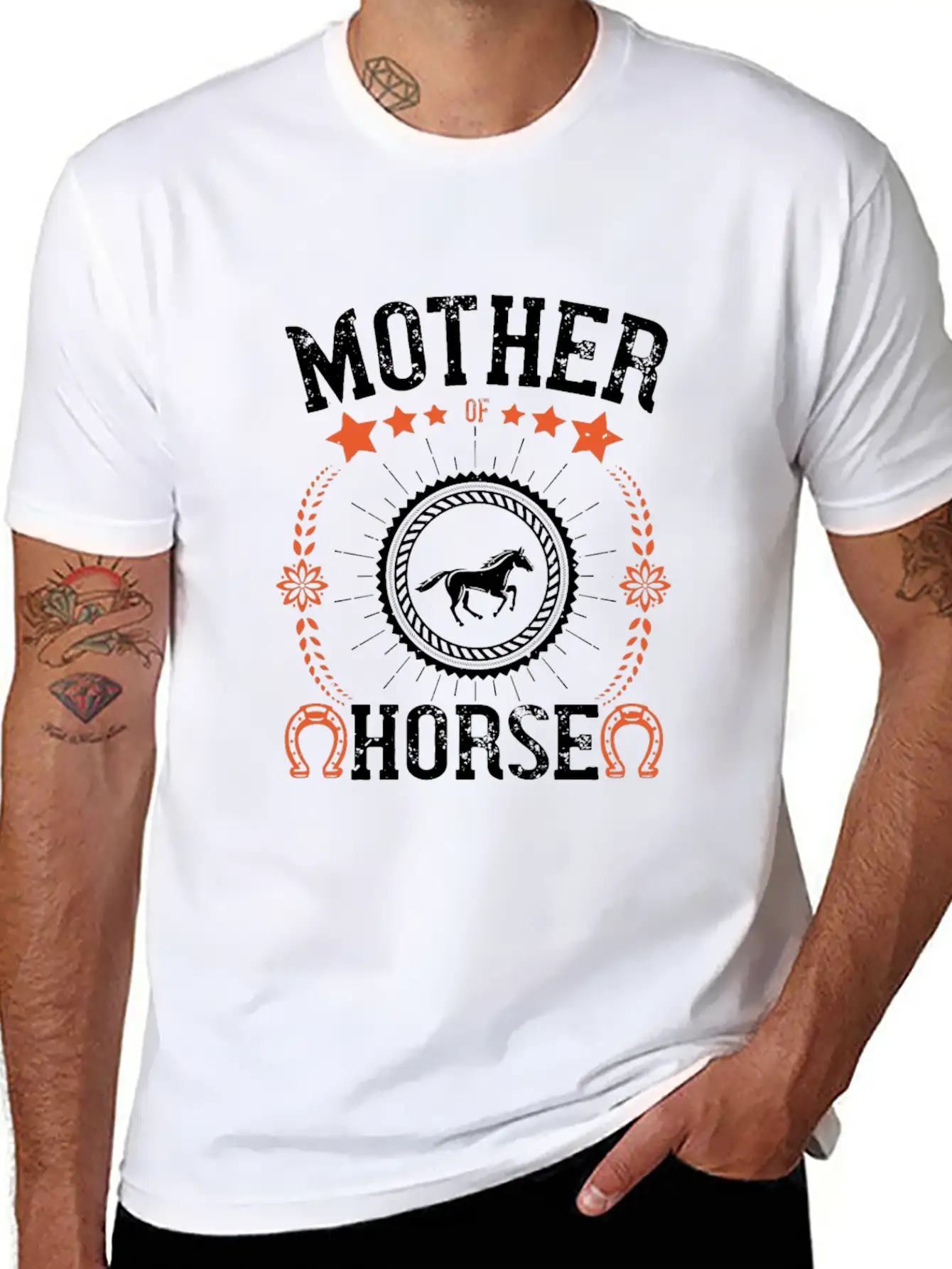 Mother Of Horse Unisex Short Sleeve Soft Cotton T-Shirt – Casual Everyday Wear