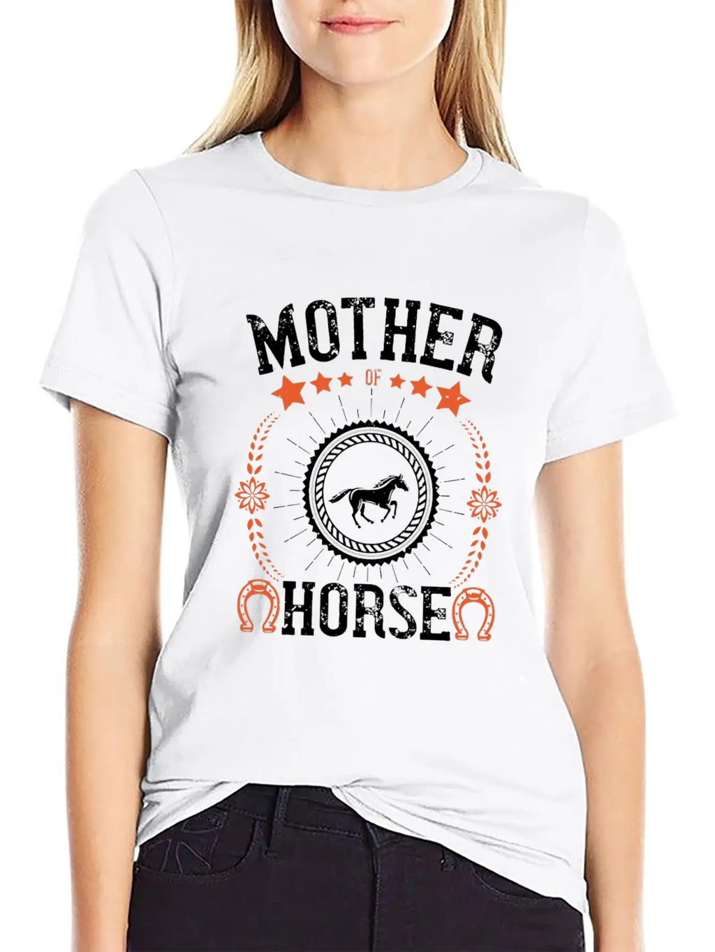 Mother Of Horse Unisex Short Sleeve Soft Cotton T-Shirt – Casual Everyday Wear