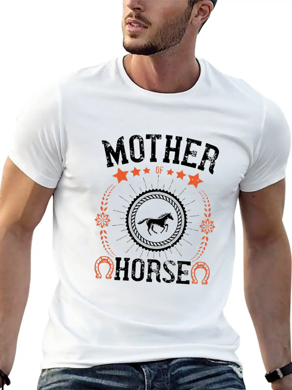 Mother Of Horse Unisex Short Sleeve Soft Cotton T-Shirt – Casual Everyday Wear