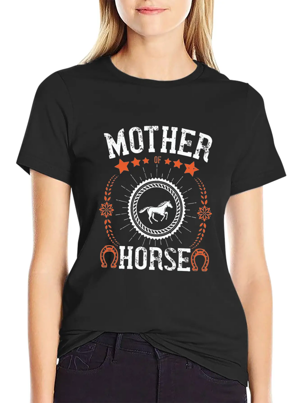 Mother Of Horse Unisex Short Sleeve Soft Cotton T-Shirt – Casual Everyday Wear