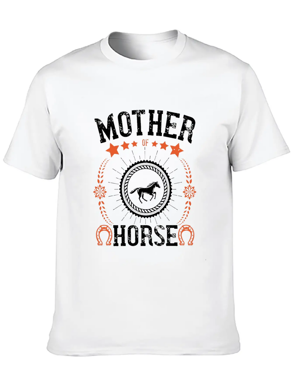Mother Of Horse Unisex Short Sleeve Soft Cotton T-Shirt – Casual Everyday Wear