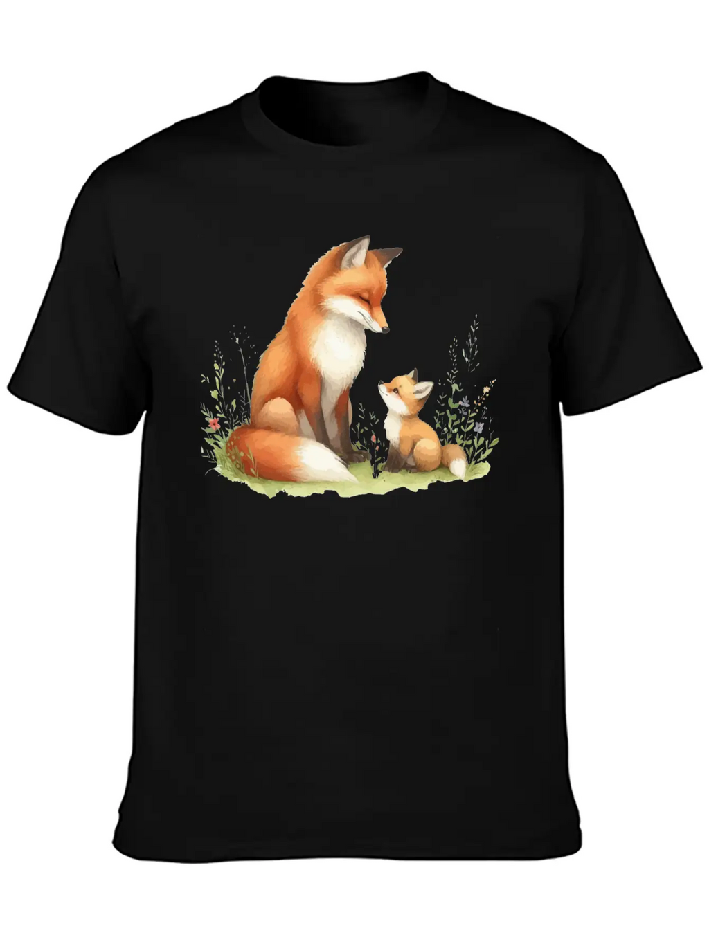Mother Red Fox Unisex Casual T-Shirt – Clean Design For Daily Comfort