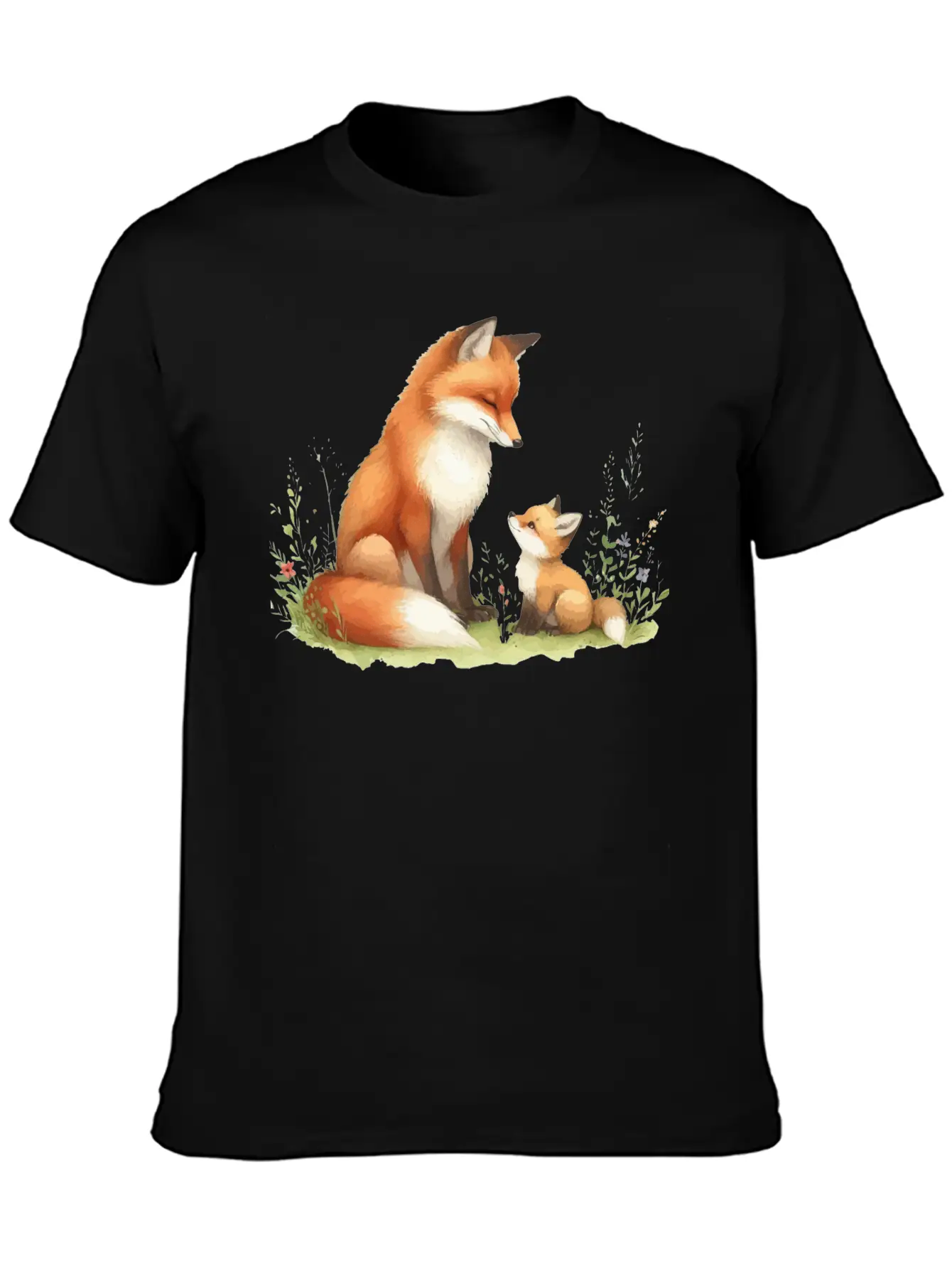 Mother Red Fox Unisex Casual T-Shirt – Clean Design For Daily Comfort
