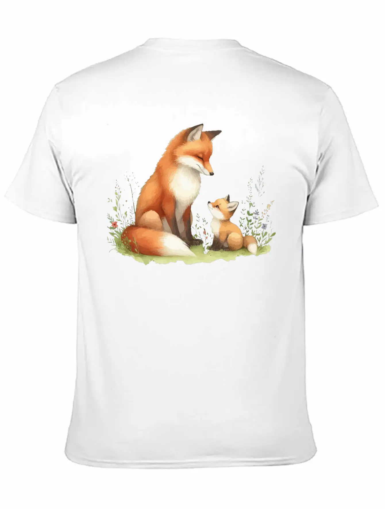 Mother Red Fox Unisex Casual T-Shirt – Clean Design For Daily Comfort