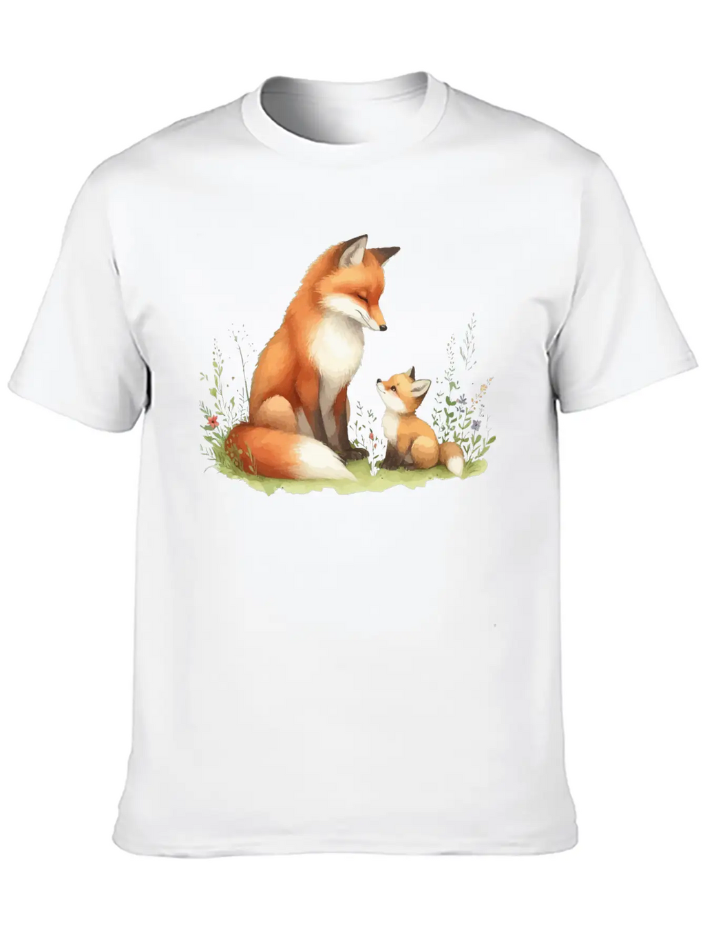 Mother Red Fox Unisex Casual T-Shirt – Clean Design For Daily Comfort