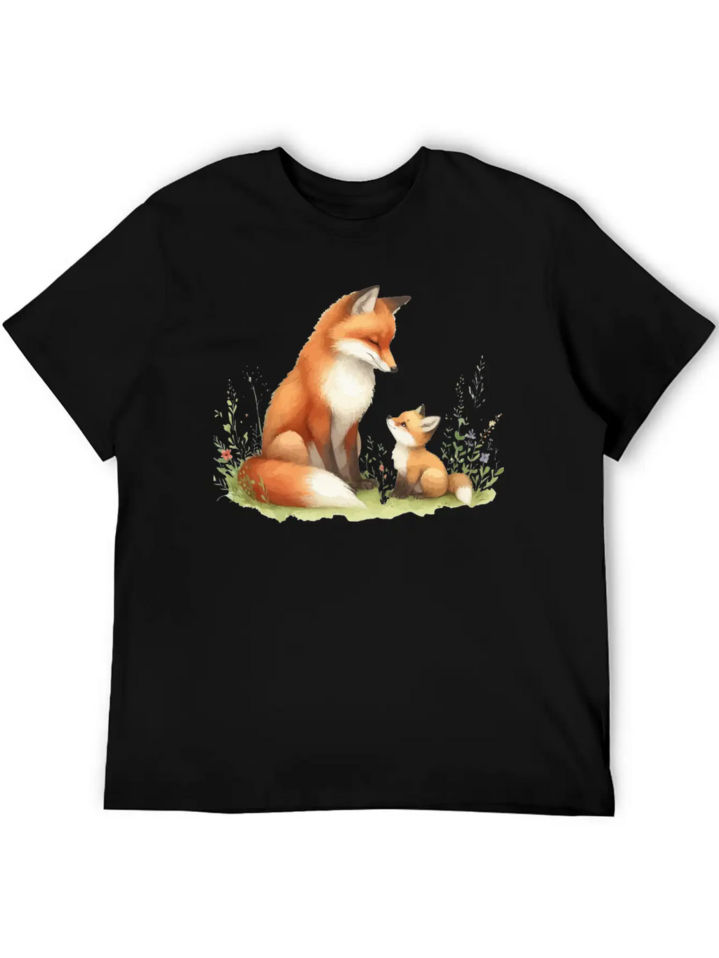 Mother Red Fox Unisex Casual T-Shirt – Clean Design For Daily Comfort