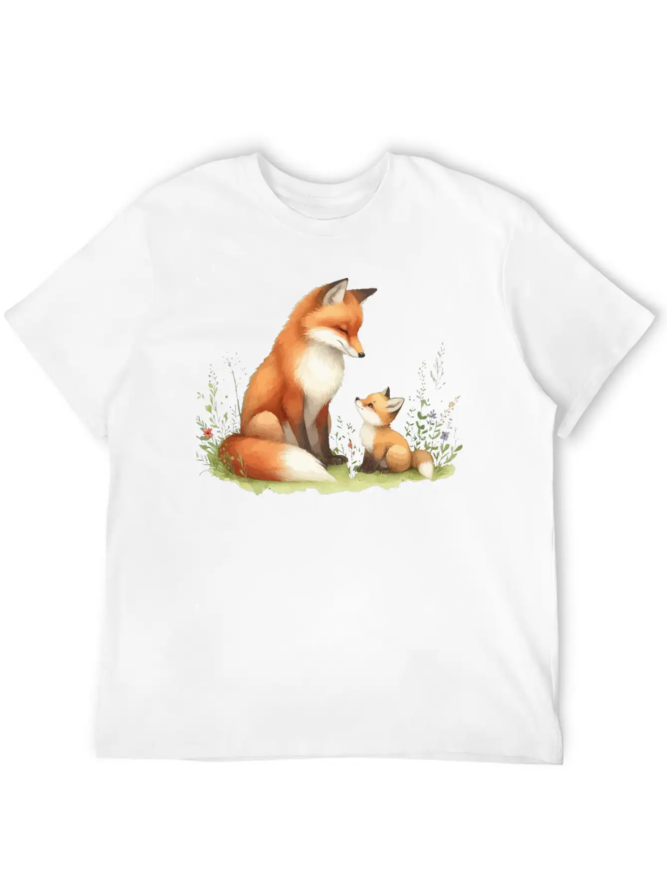 Mother Red Fox Unisex Casual T-Shirt – Clean Design For Daily Comfort