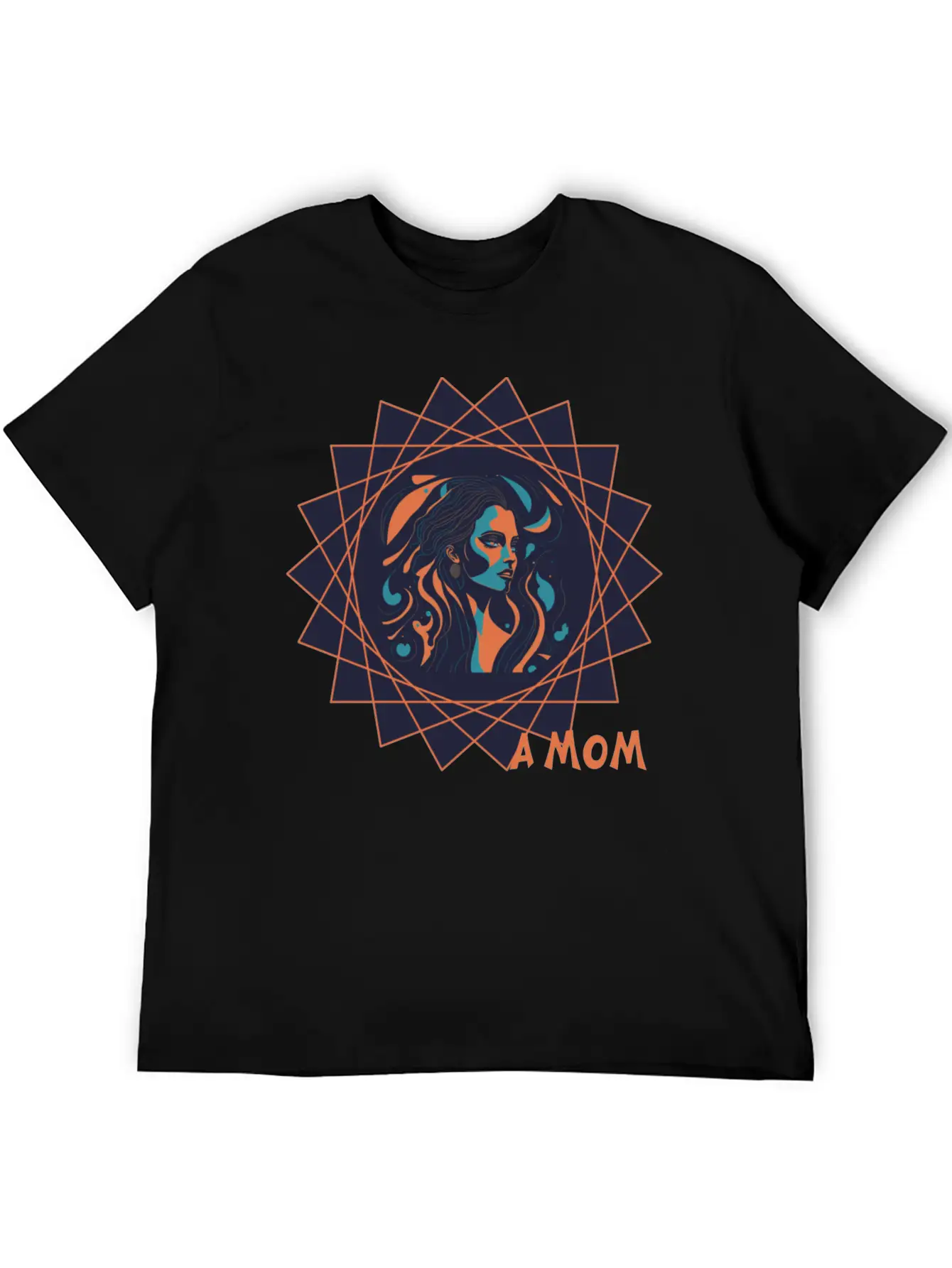 Mothers Day - Brave Mom Inside A Star - Background Breathable Soft Cotton T-Shirt – Timeless Casual Look