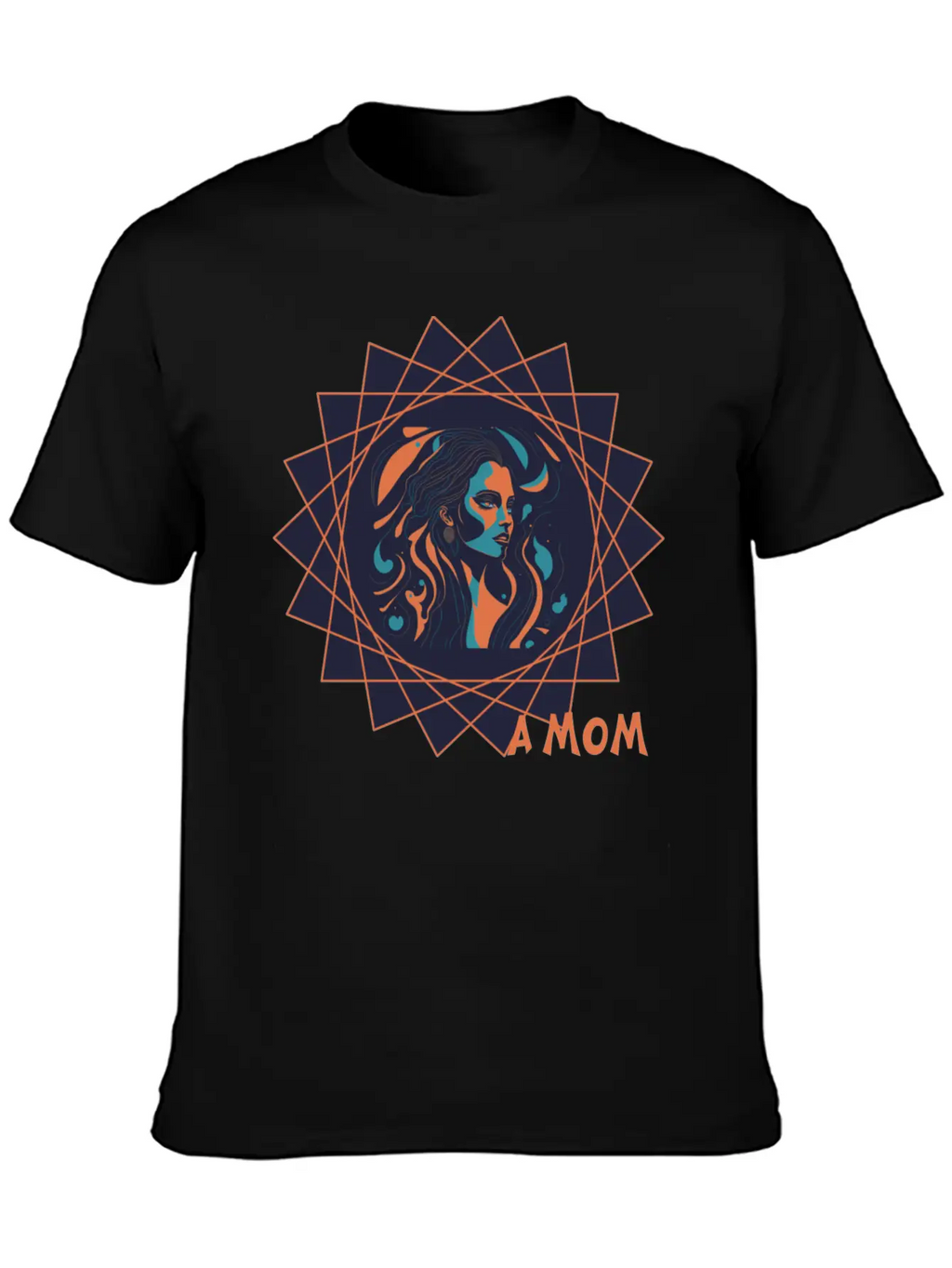 Mothers Day - Brave Mom Inside A Star - Background Breathable Soft Cotton T-Shirt – Timeless Casual Look