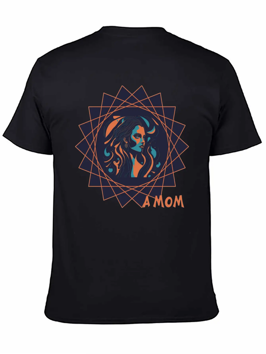 Mothers Day - Brave Mom Inside A Star - Background Stylish Everyday T-Shirt – Unisex Basic Cotton Tee