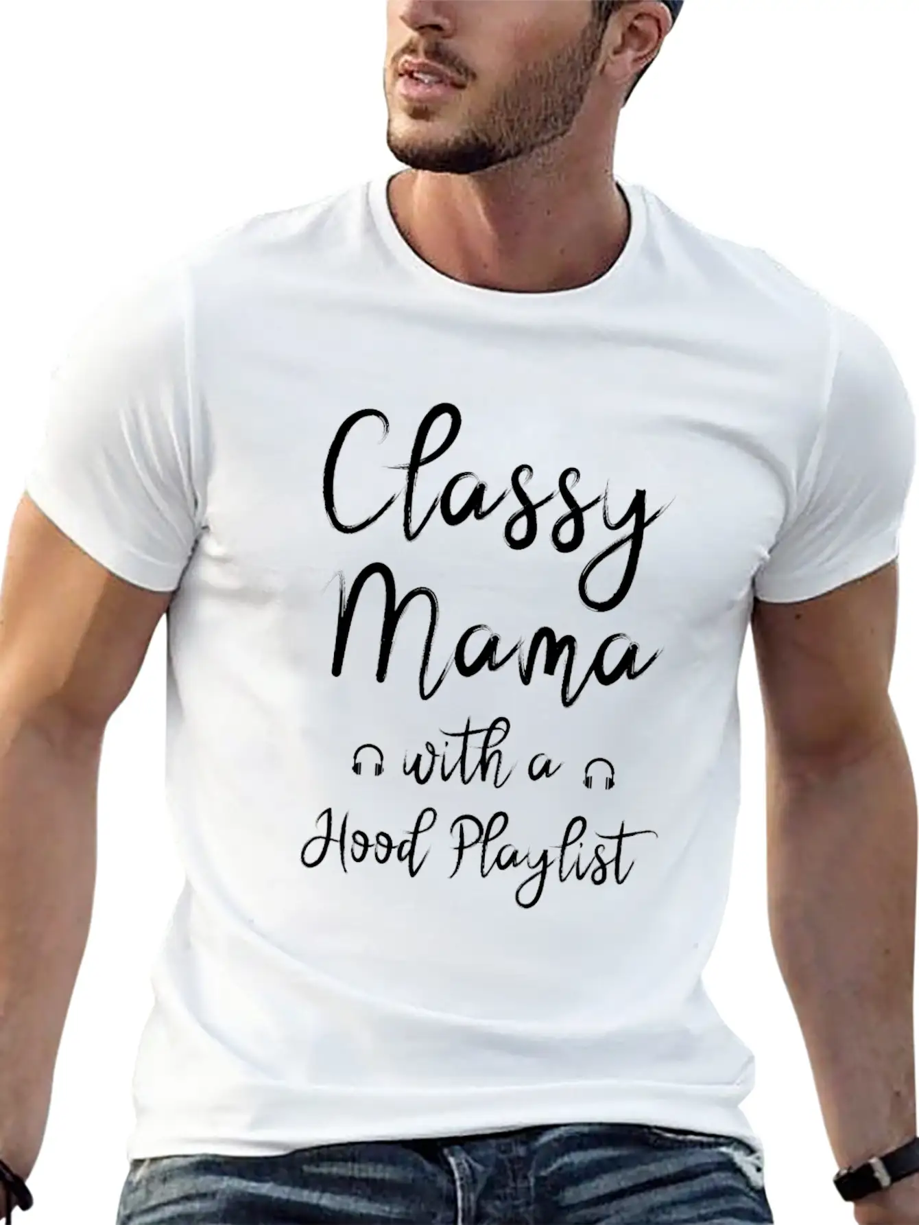 Mothers Day Classy Hood Mom Casual Graphic T-Shirt – Simple And Comfortable Daily Wear