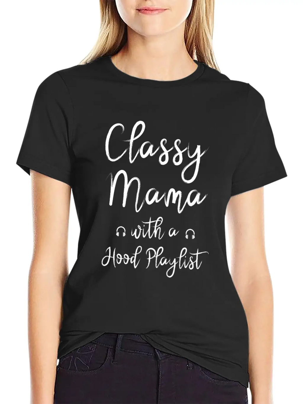 Mothers Day Classy Hood Mom Casual Graphic T-Shirt – Simple And Comfortable Daily Wear