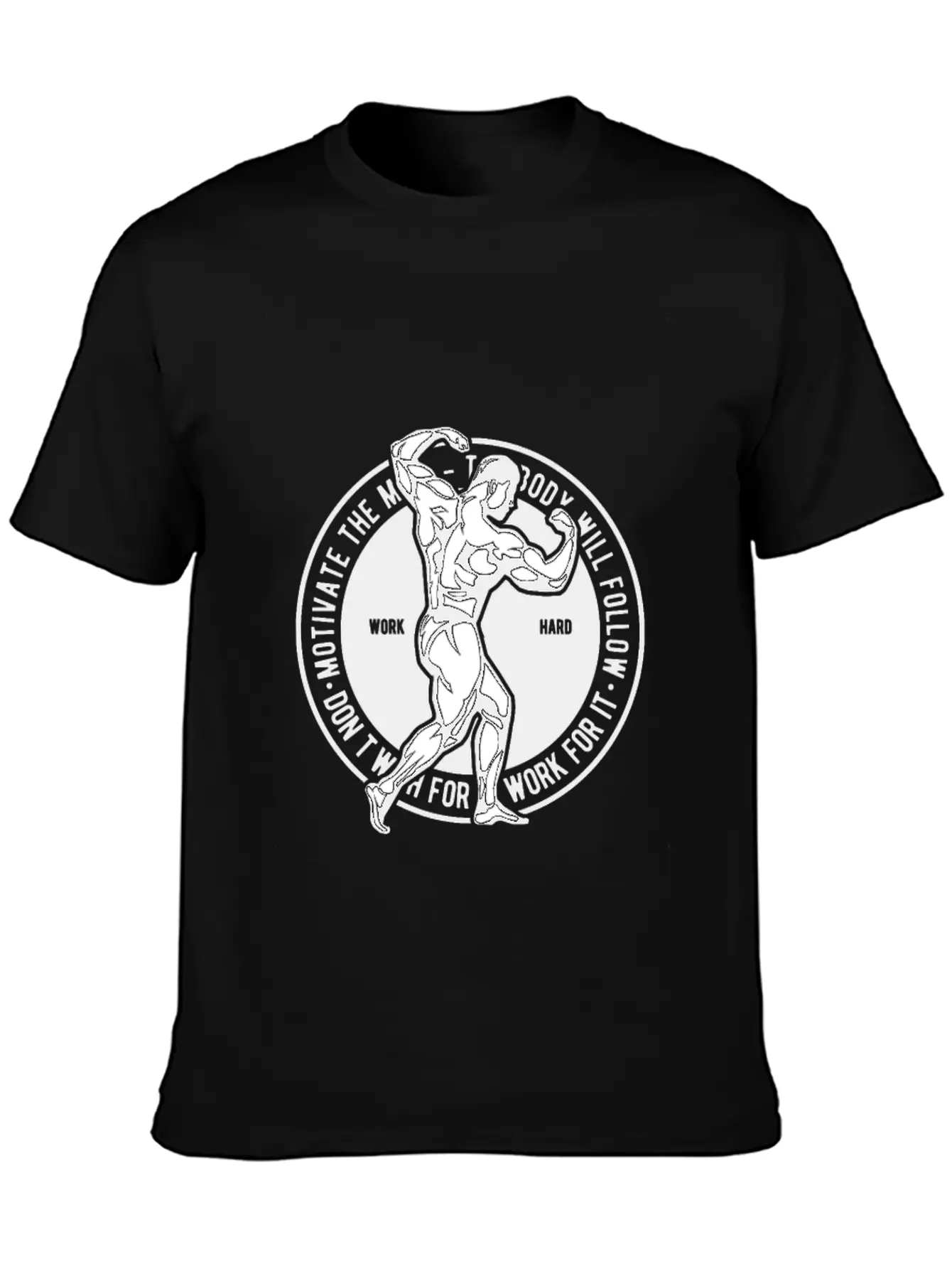 Motivate The Mind Breathable Soft Cotton T-Shirt – Timeless Casual Look